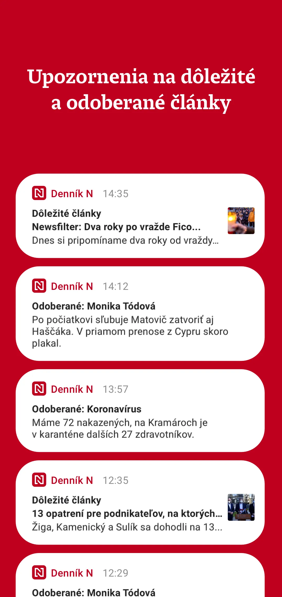 Denník N | Indus Appstore | Screenshot