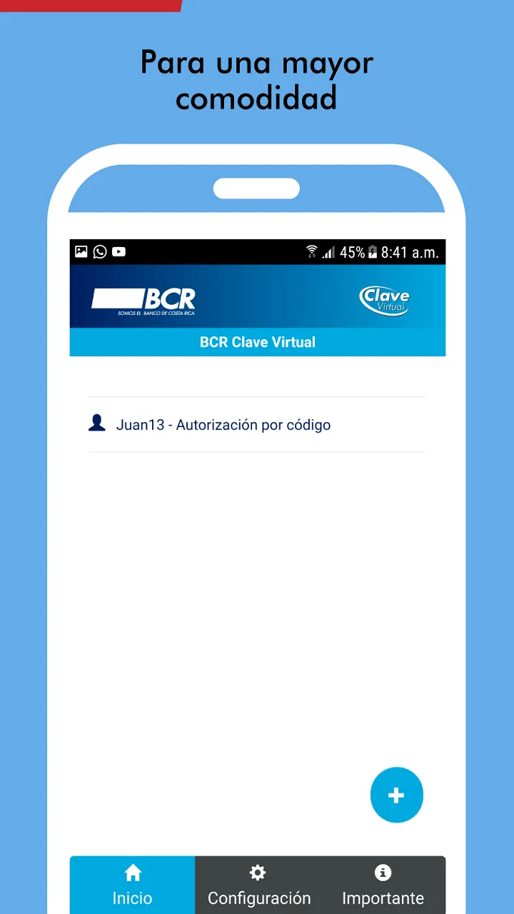 BCR Clave Virtual | Indus Appstore | Screenshot