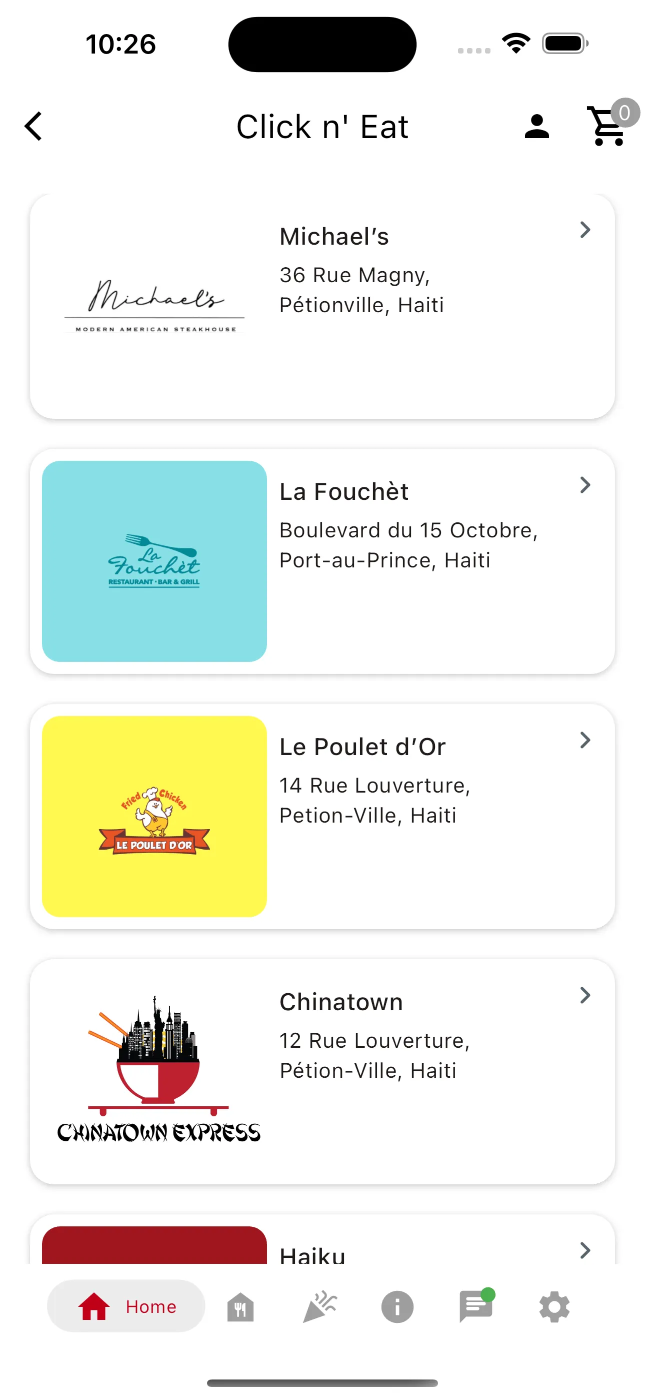 Click N' Eat Haiti | Indus Appstore | Screenshot