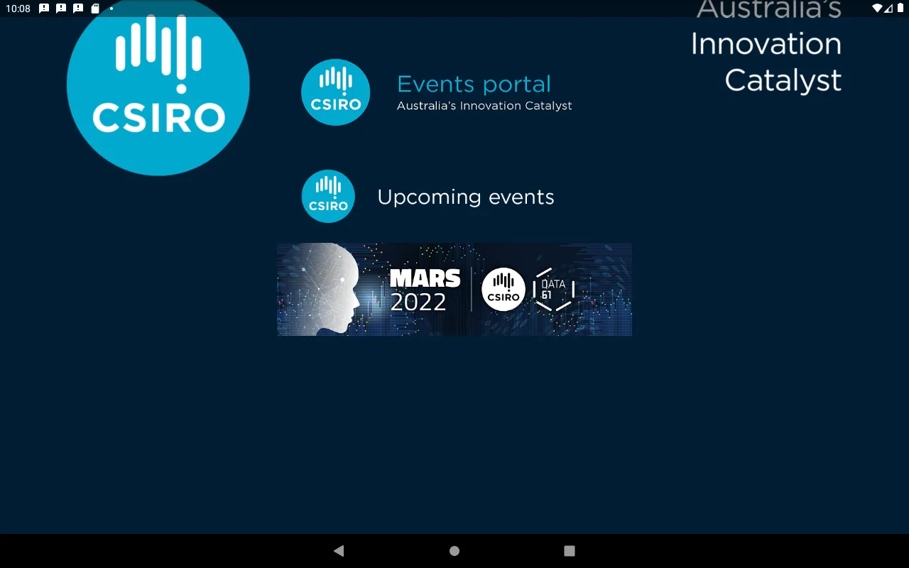 CSIRO events | Indus Appstore | Screenshot