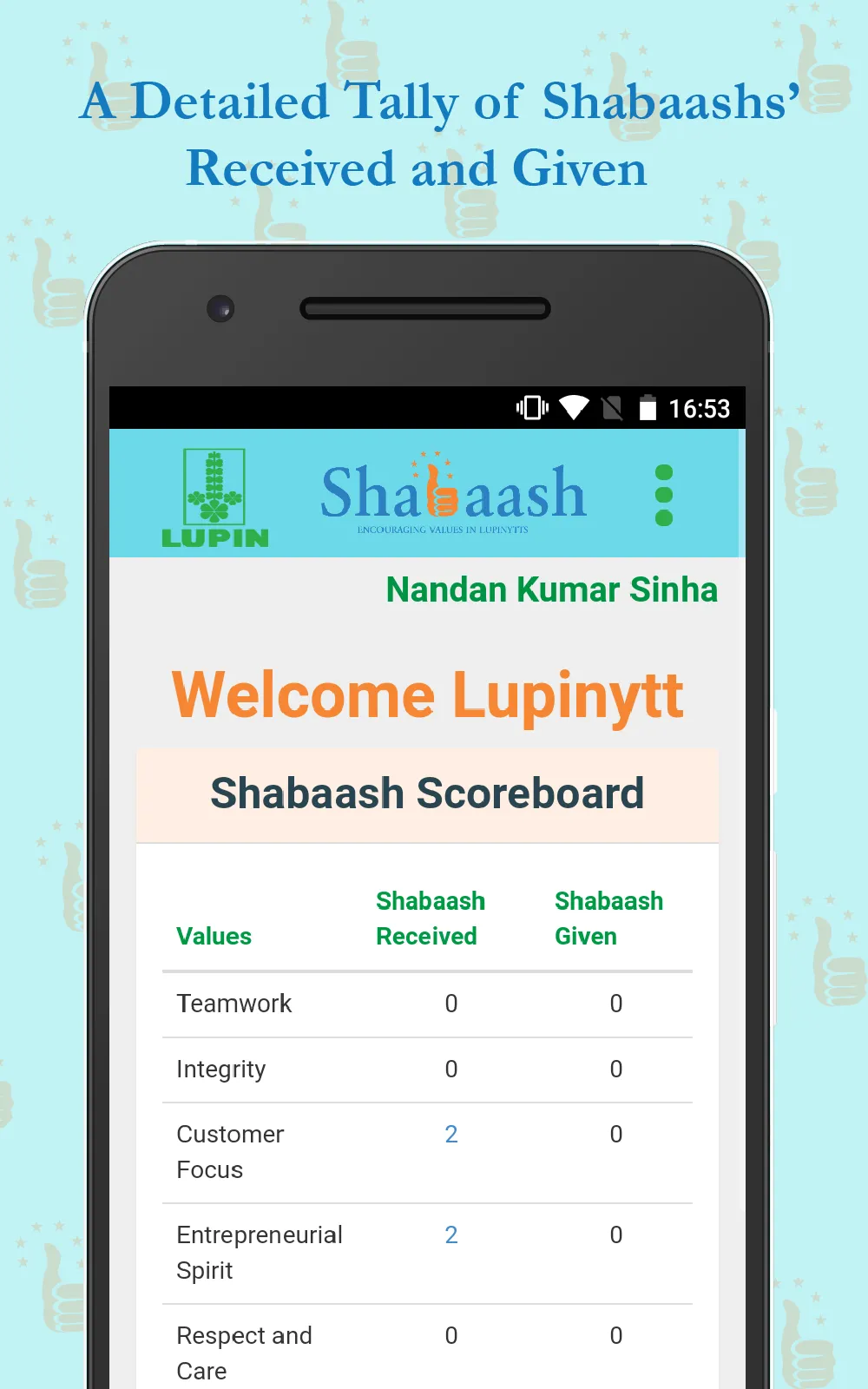 Shabaash-Recognition App | Indus Appstore | Screenshot