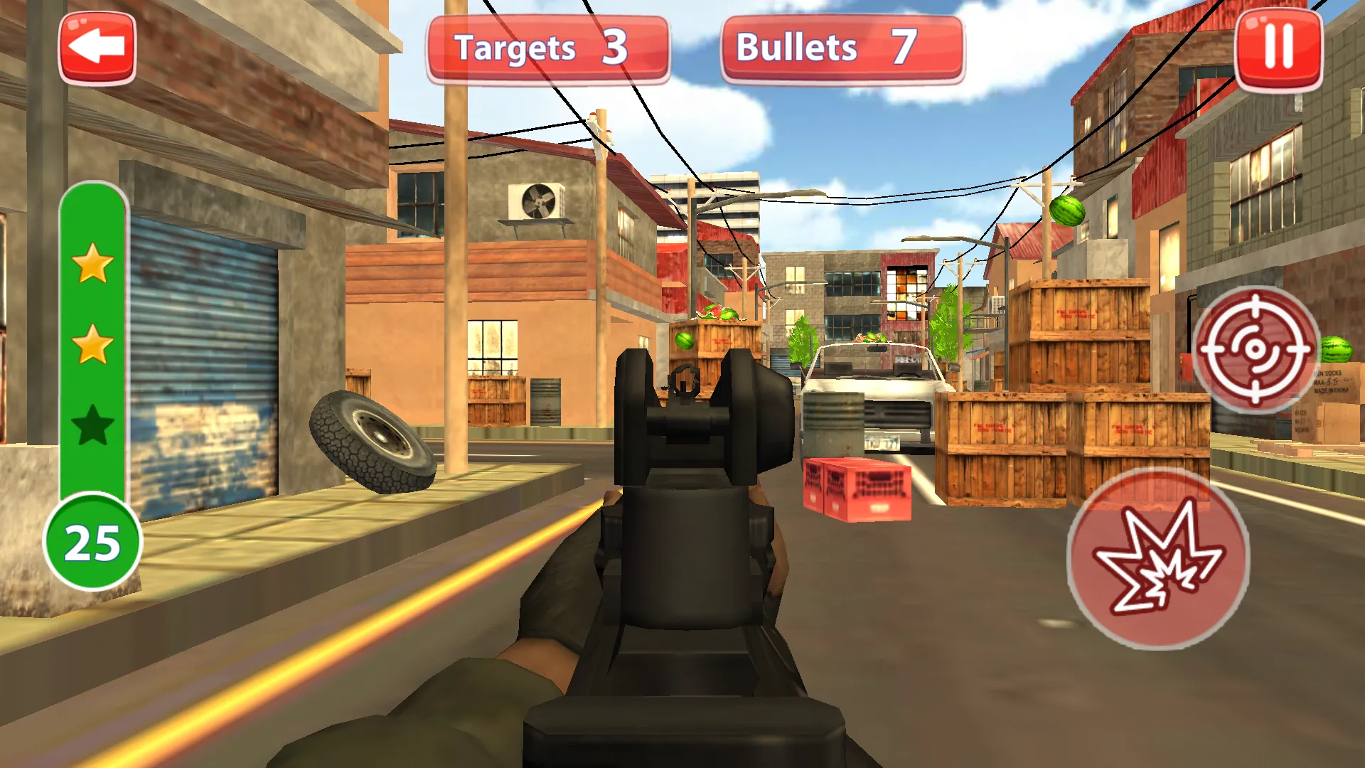 Watermelon Shooting 3D | Indus Appstore | Screenshot