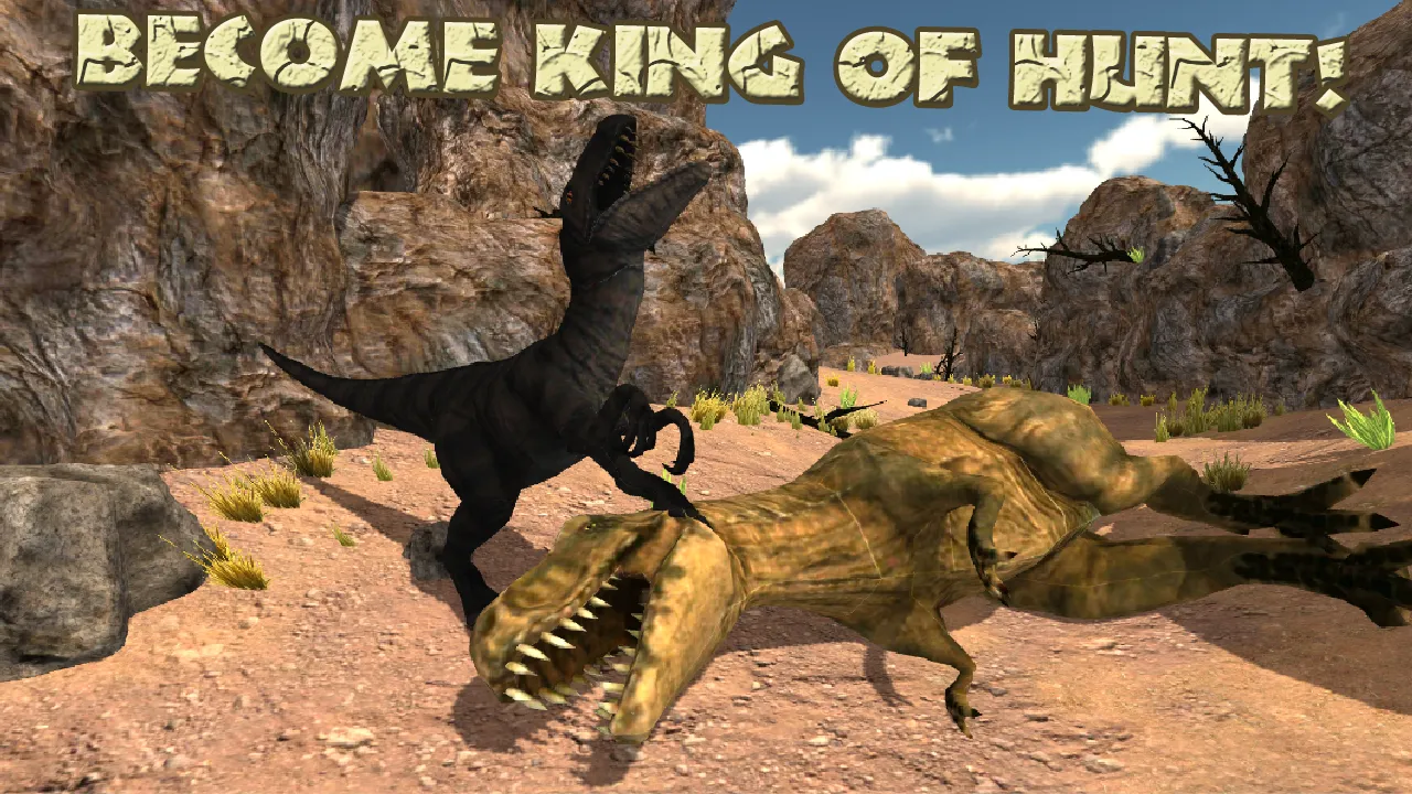 Hungry Raptor Desert Dino Hunt | Indus Appstore | Screenshot