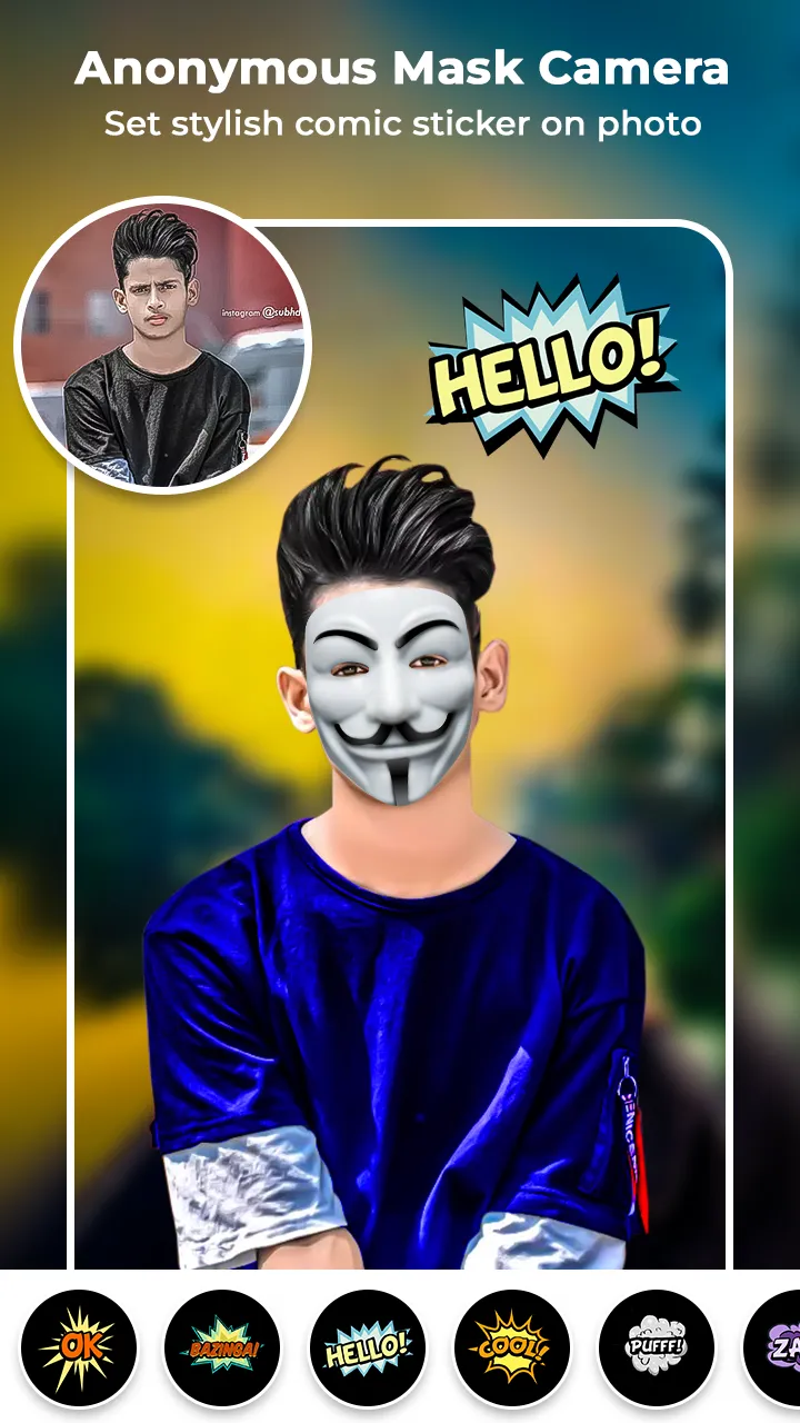 Anonymous Mask: Photo Editor | Indus Appstore | Screenshot