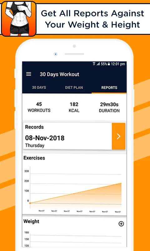 Lose belly weight, fat burner | Indus Appstore | Screenshot