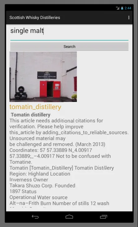 Scottishwhiskydistilleries | Indus Appstore | Screenshot