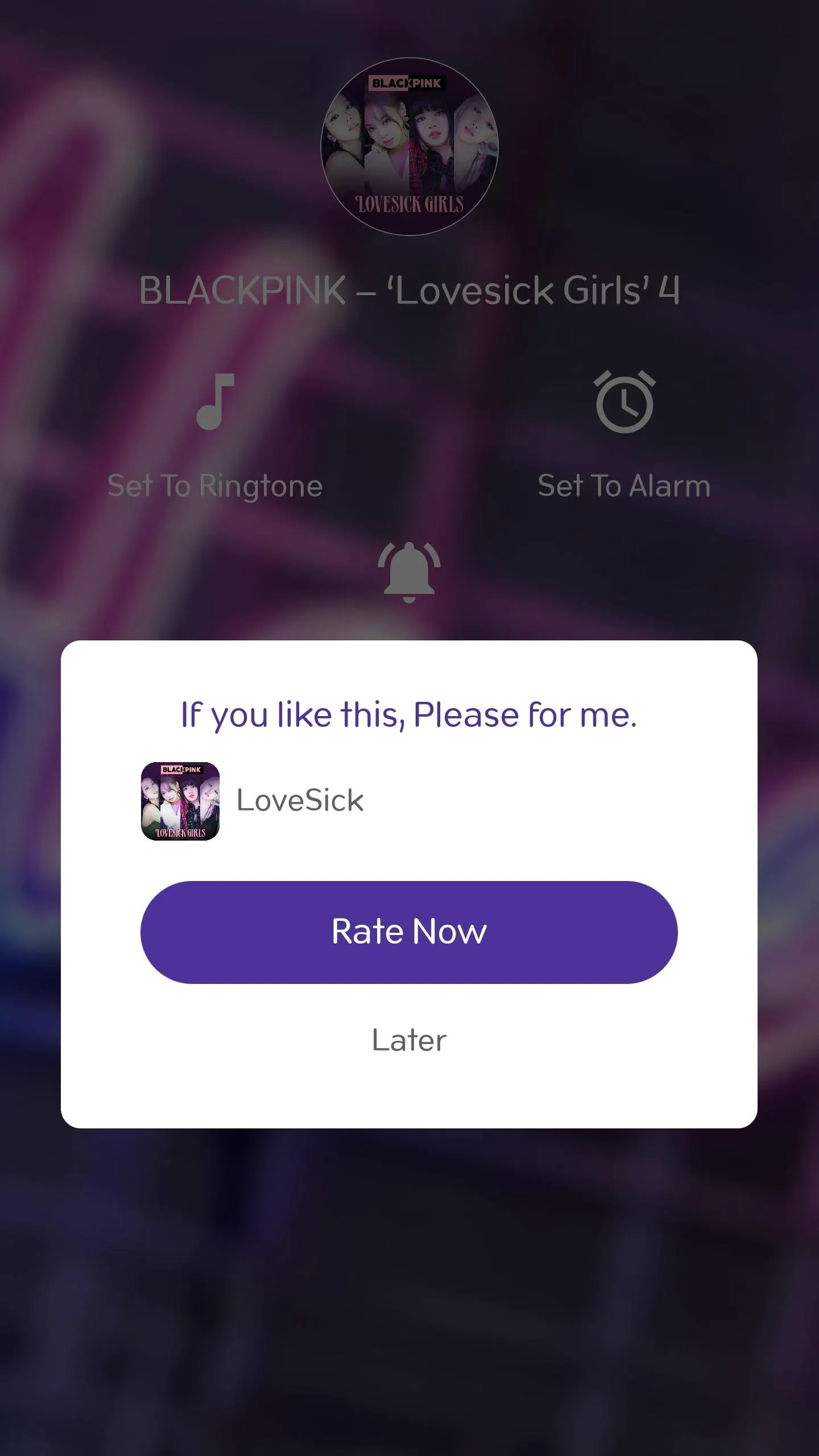 LOVE SICK GIRLS - Ringtone | Indus Appstore | Screenshot