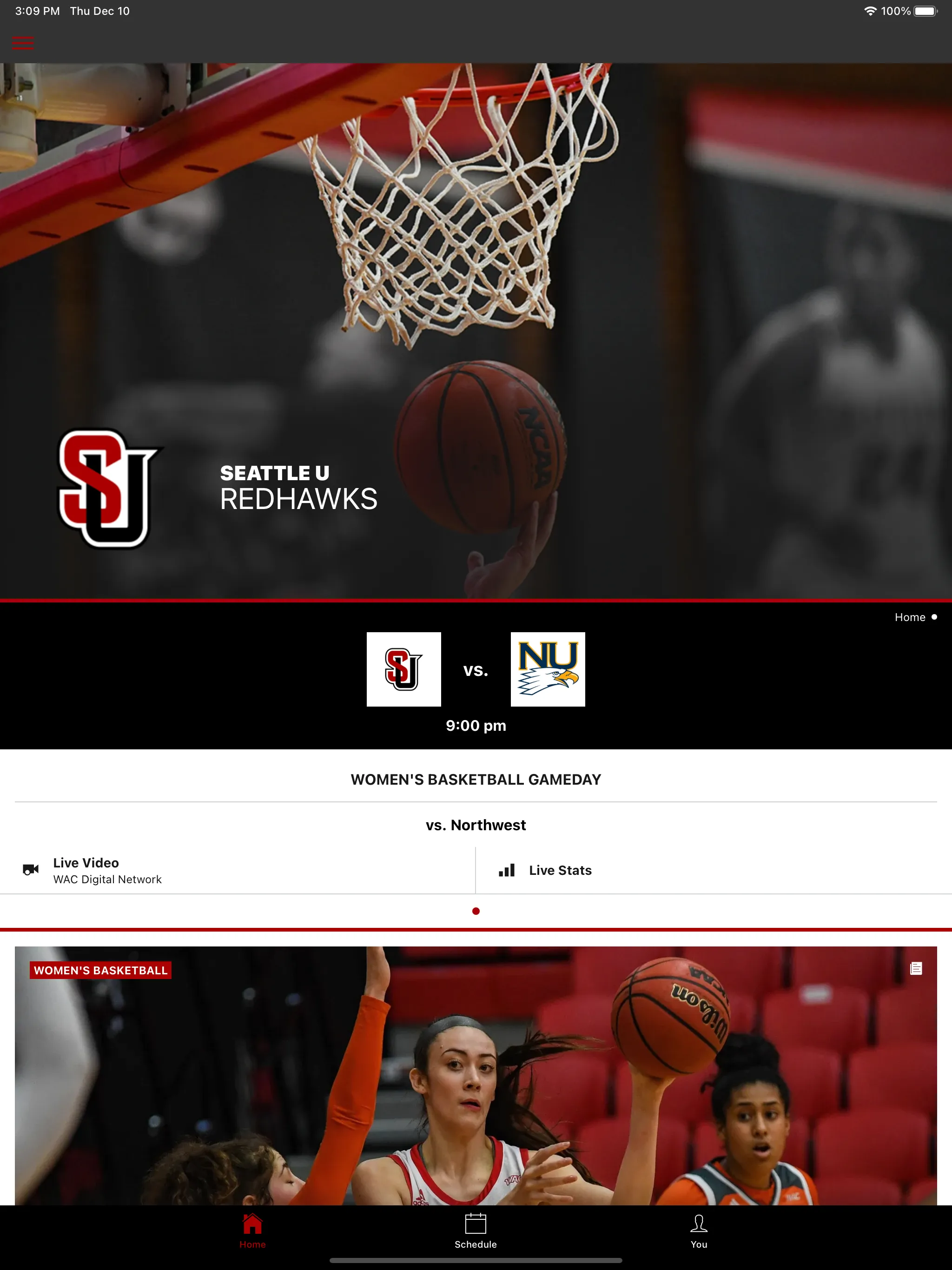 Seattle U Athletics | Indus Appstore | Screenshot