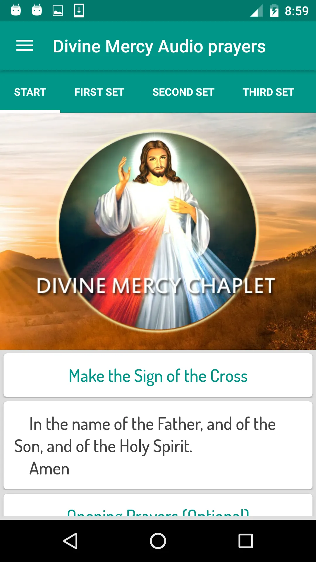 Divine Mercy Audio Prayers | Indus Appstore | Screenshot