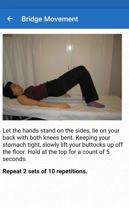 Exercises for lower back pain | Indus Appstore | Screenshot