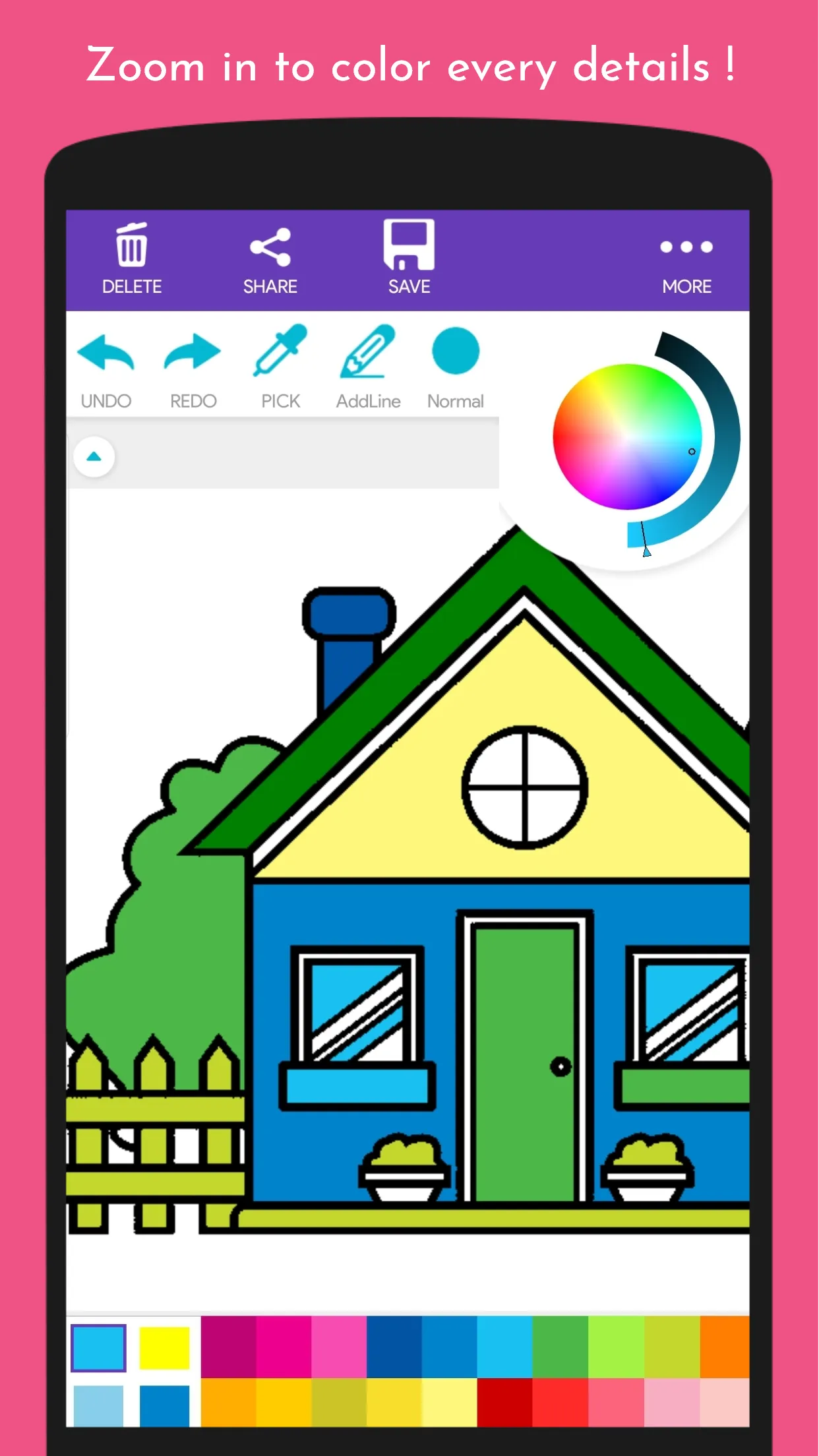 ColorFun: House Coloring Book | Indus Appstore | Screenshot