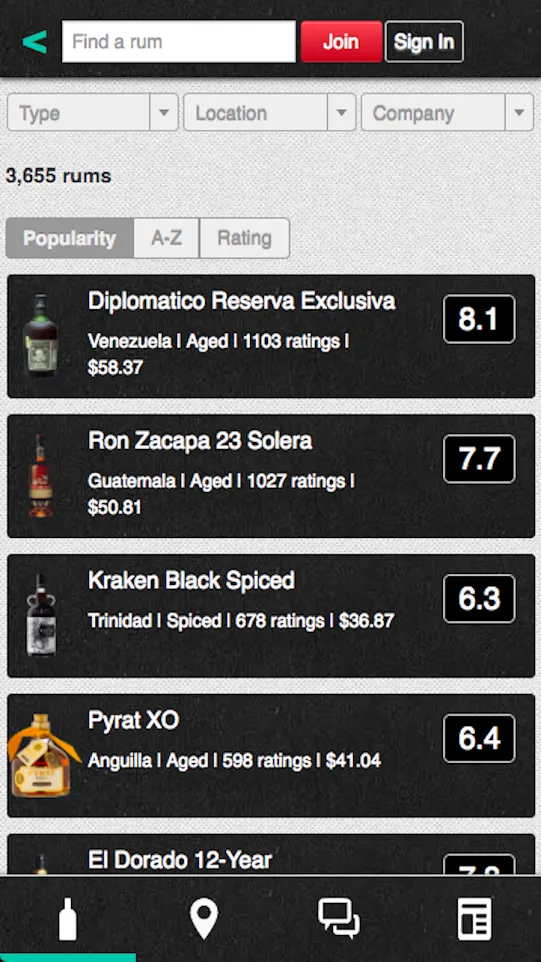 Rum Ratings - The World's Largest Rum Community | Indus Appstore | Screenshot