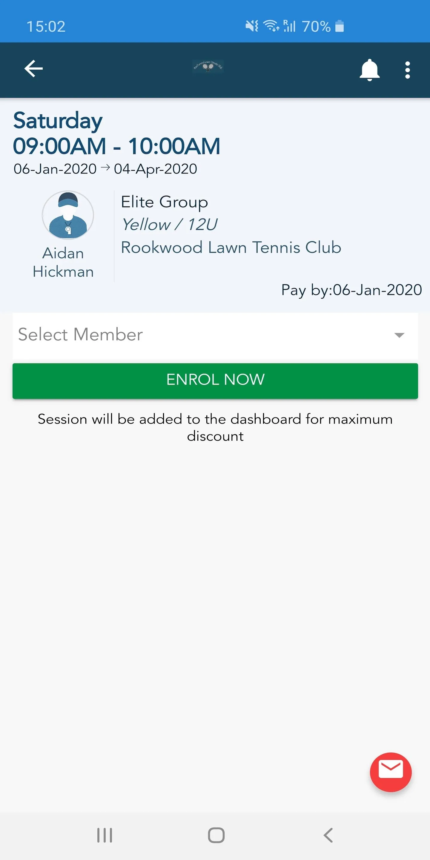 Rookwood Lawn Tennis Club | Indus Appstore | Screenshot