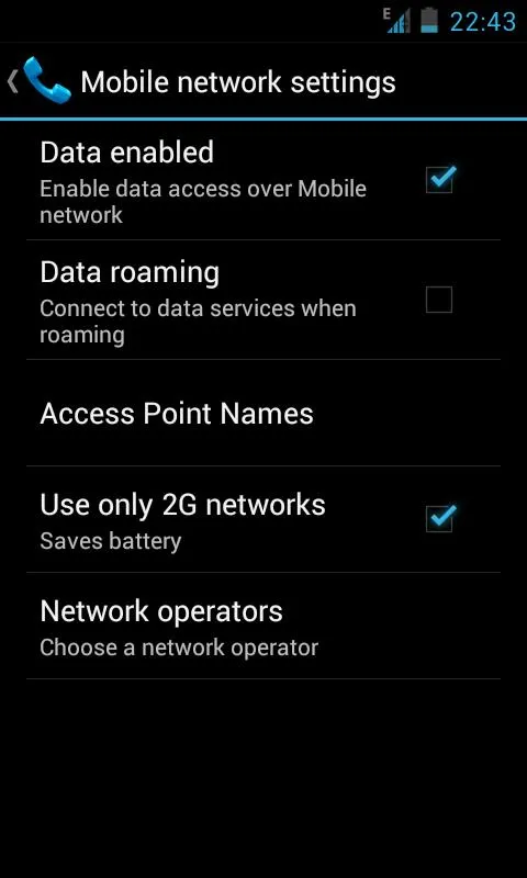 Data Settings | Indus Appstore | Screenshot