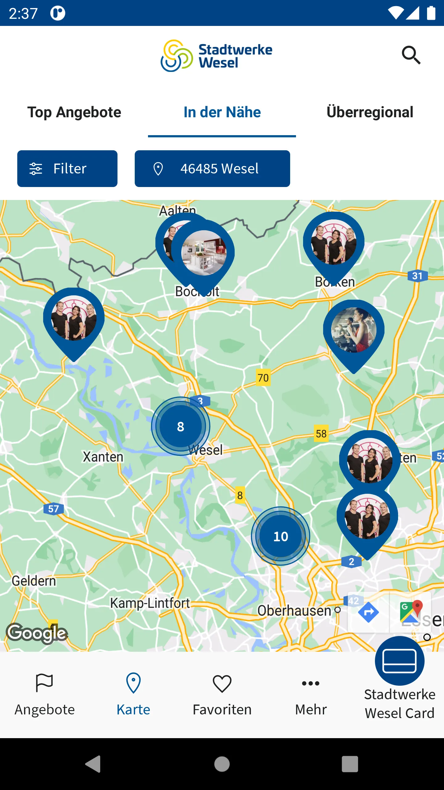 Stadtwerke Wesel Card | Indus Appstore | Screenshot