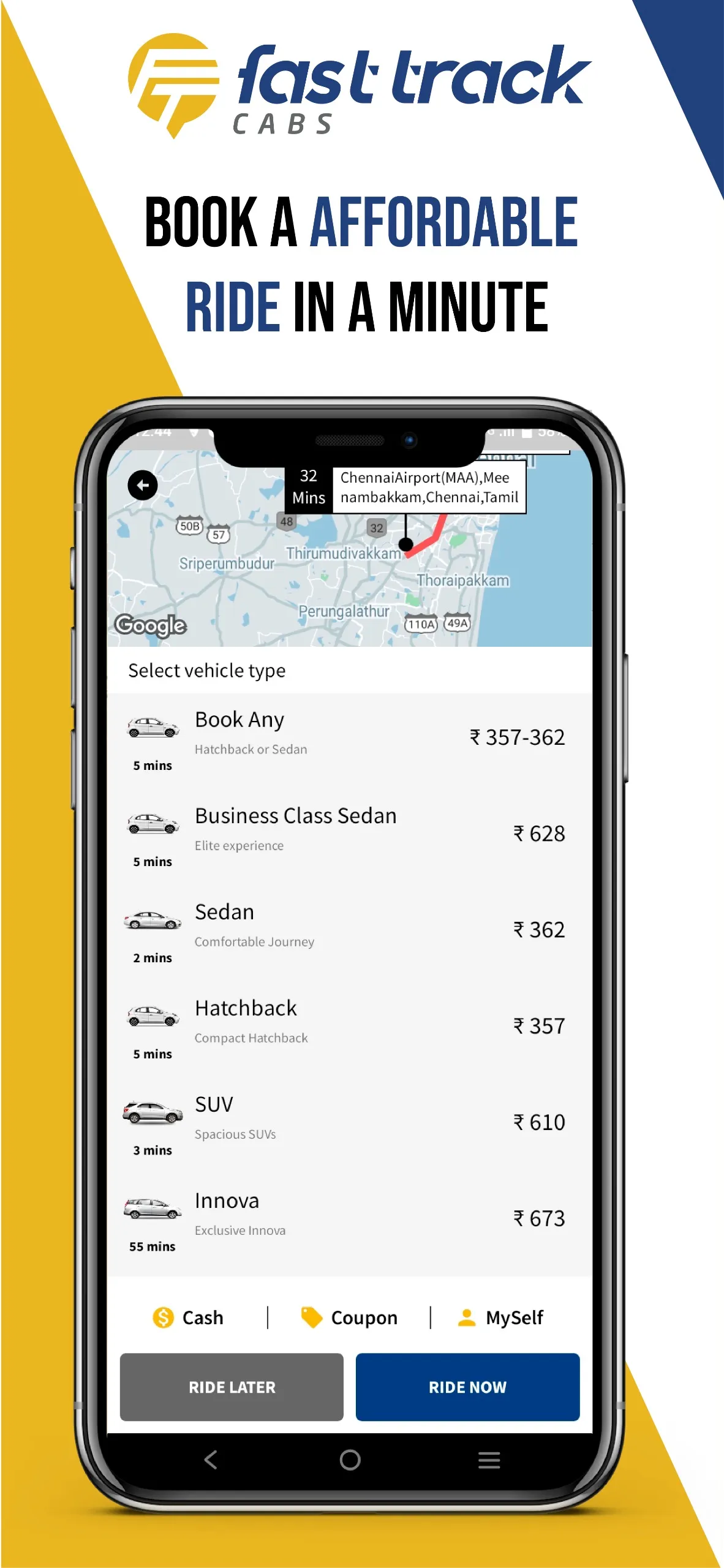 Fasttrack Cabs : Safe Taxi | Indus Appstore | Screenshot