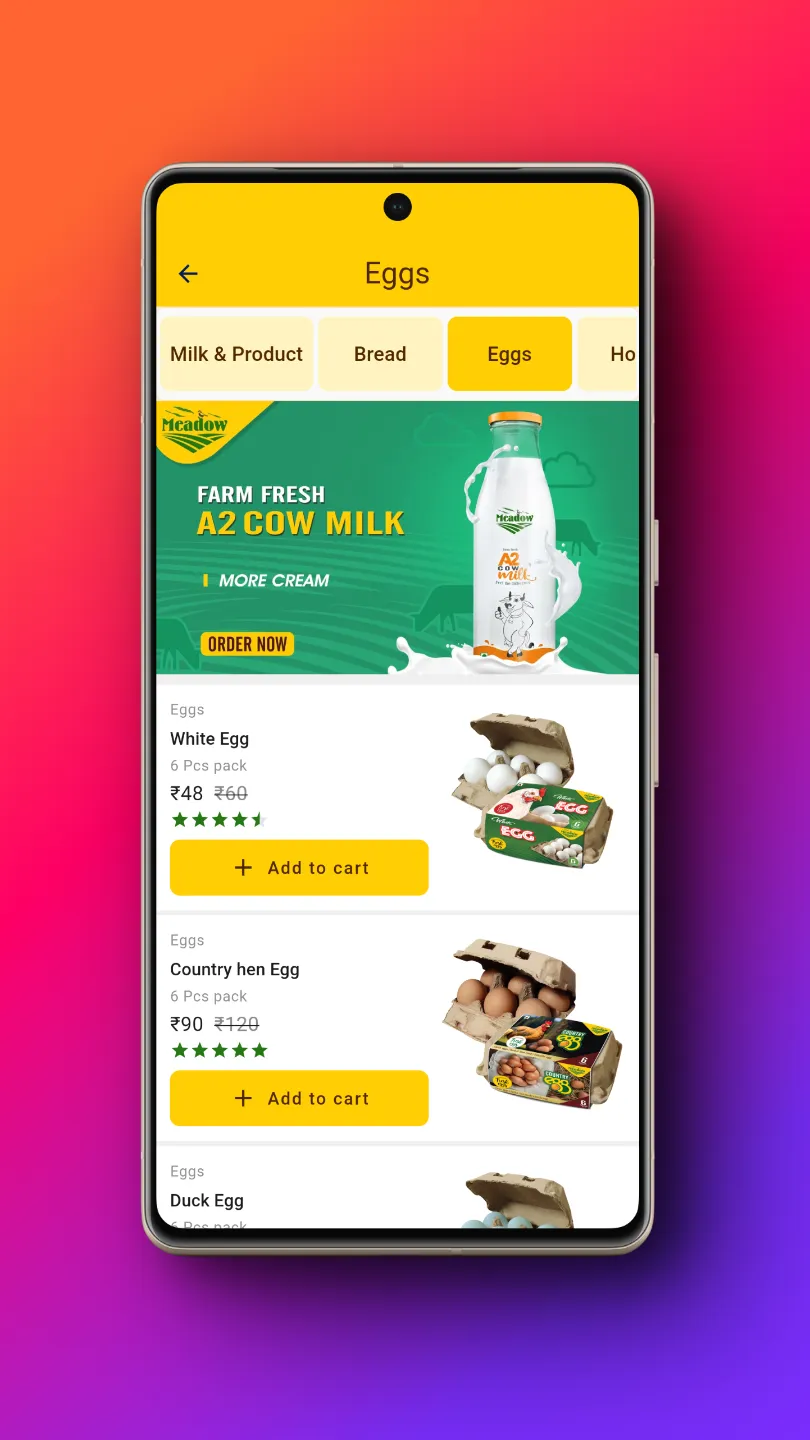 Meadow : A2 Milk & Grocery | Indus Appstore | Screenshot