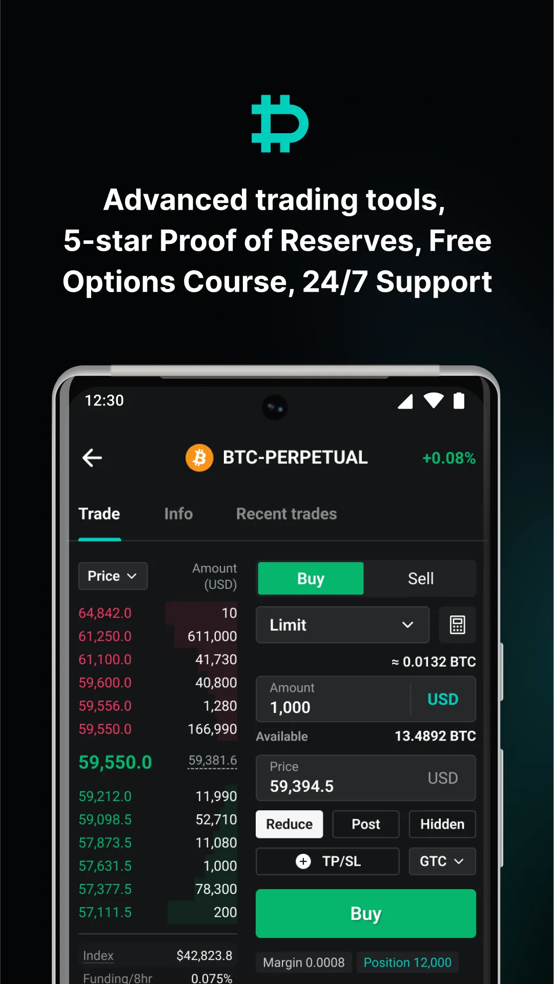 Deribit: BTC Options & Futures | Indus Appstore | Screenshot