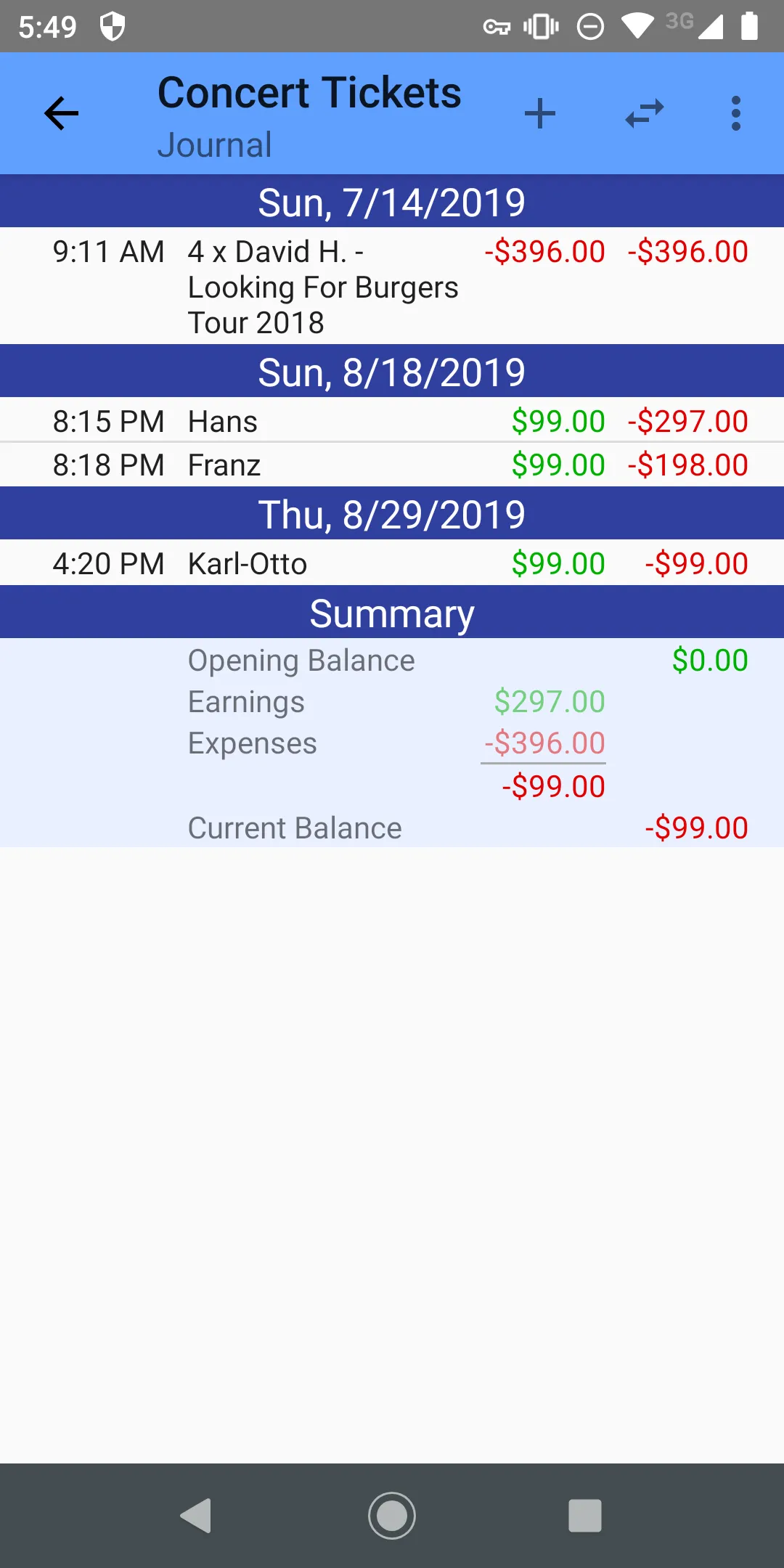 Offline Ledger | Indus Appstore | Screenshot