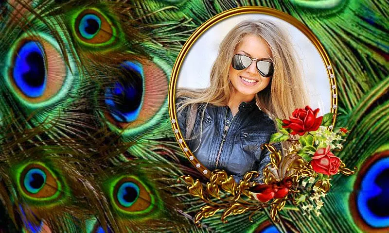 Peacock Feather PhotoFrames HD | Indus Appstore | Screenshot