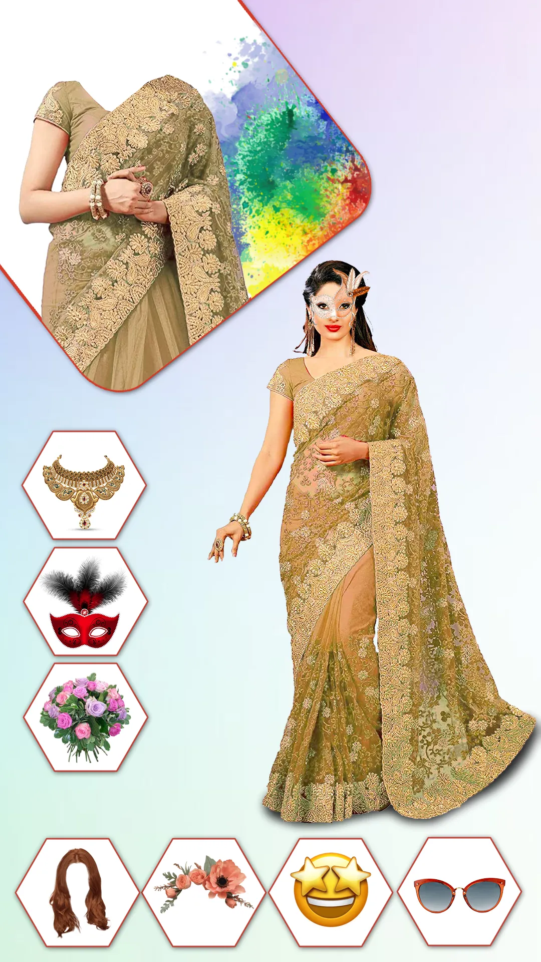 Women Fashion Saree Photo Suit | Indus Appstore | Screenshot