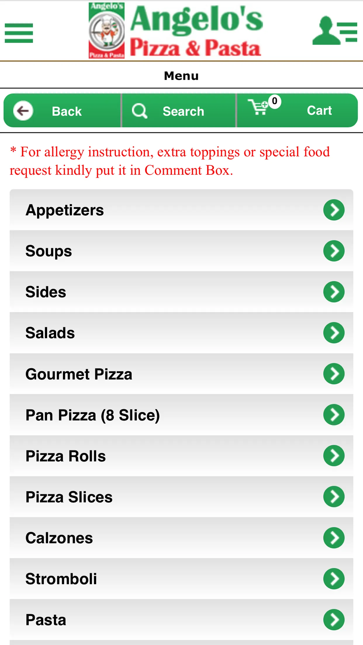 Angelo's Pizza & Pasta | Indus Appstore | Screenshot