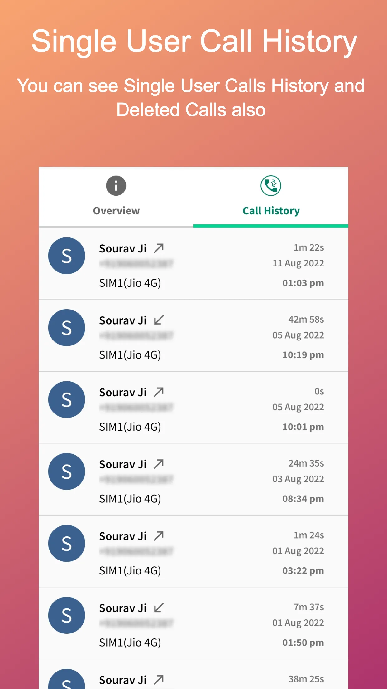 Call Analysis - Call Backup | Indus Appstore | Screenshot