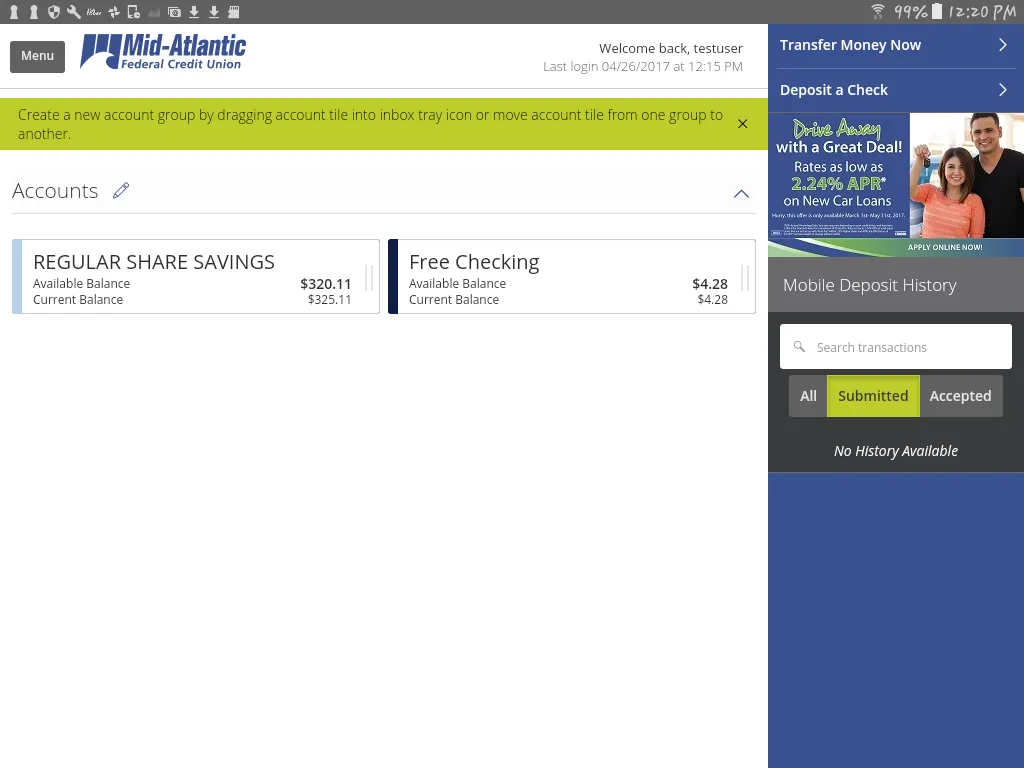 Mid-Atlantic FCU | Indus Appstore | Screenshot