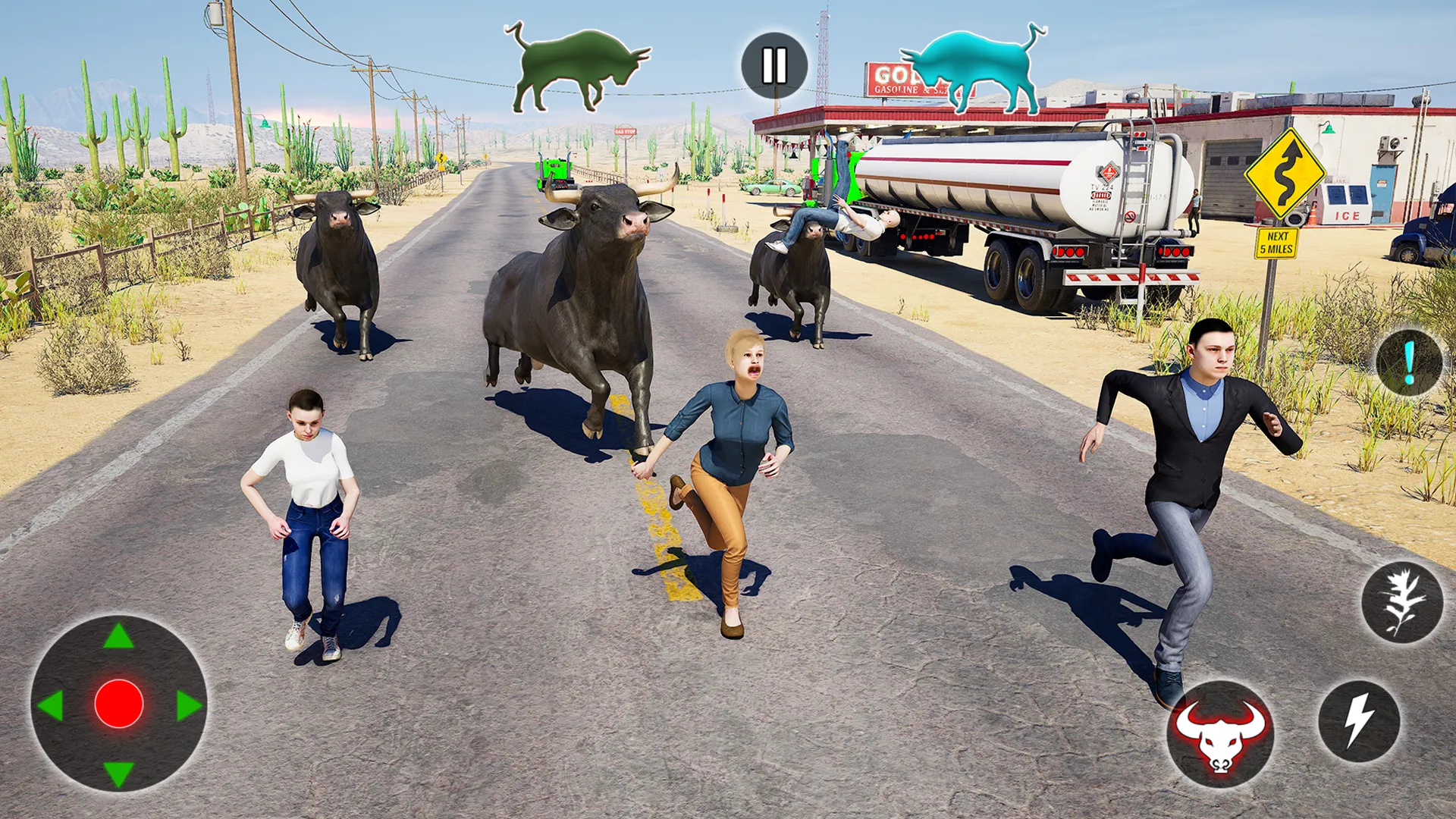 Angry Bull Attack Survival 3D | Indus Appstore | Screenshot