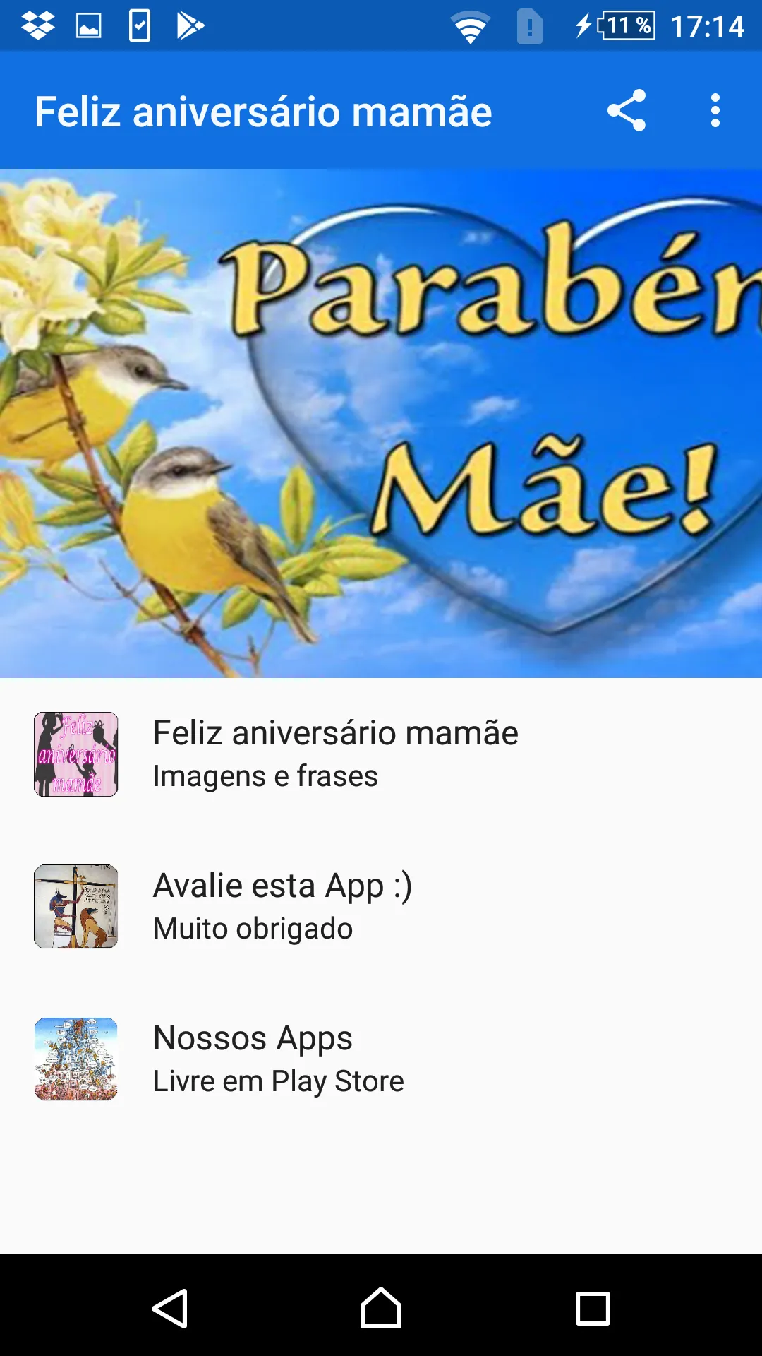 MAMÃ UM ÓTIMO ANIVERSÁRIO | Indus Appstore | Screenshot