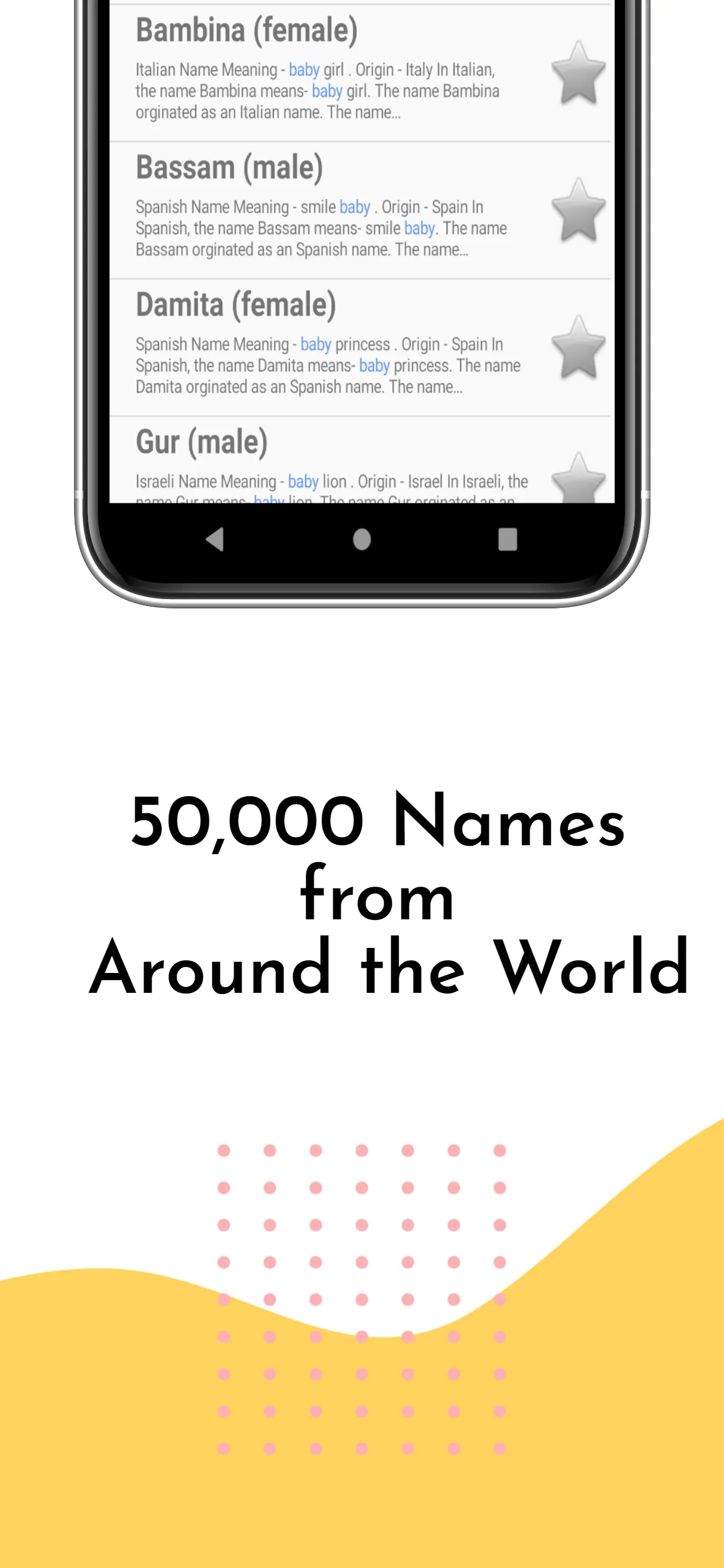 Firstname: Names and Meanings | Indus Appstore | Screenshot