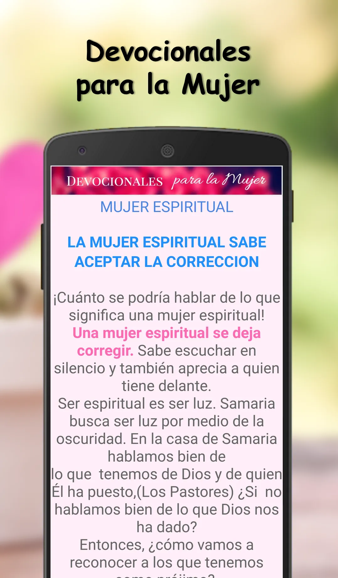 Devocionales para la Mujer | Indus Appstore | Screenshot