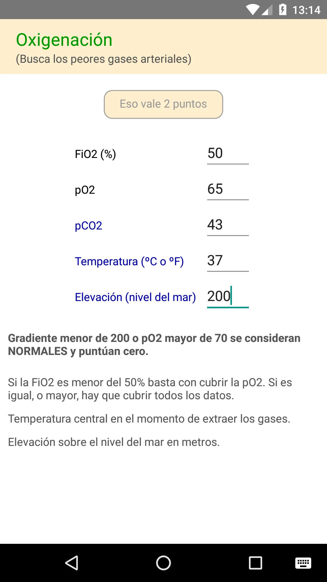 APACHE II Calc | Indus Appstore | Screenshot