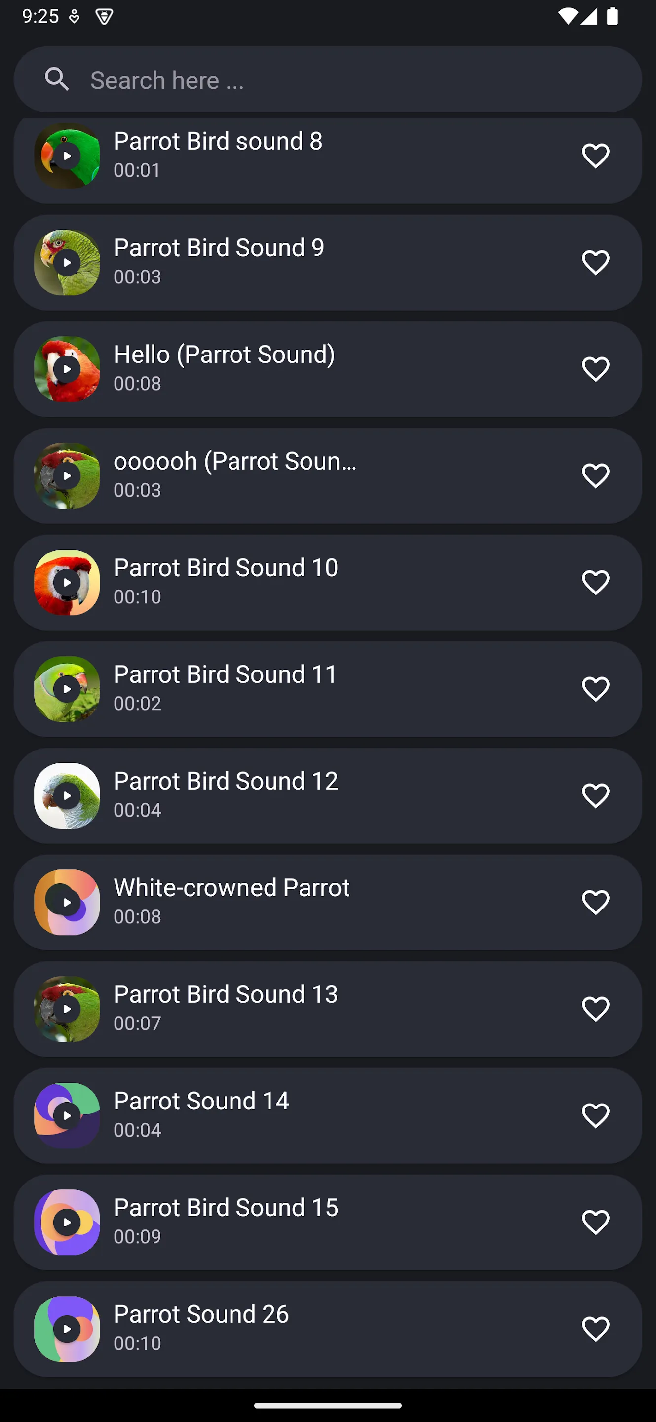 Parrot sounds! | Indus Appstore | Screenshot