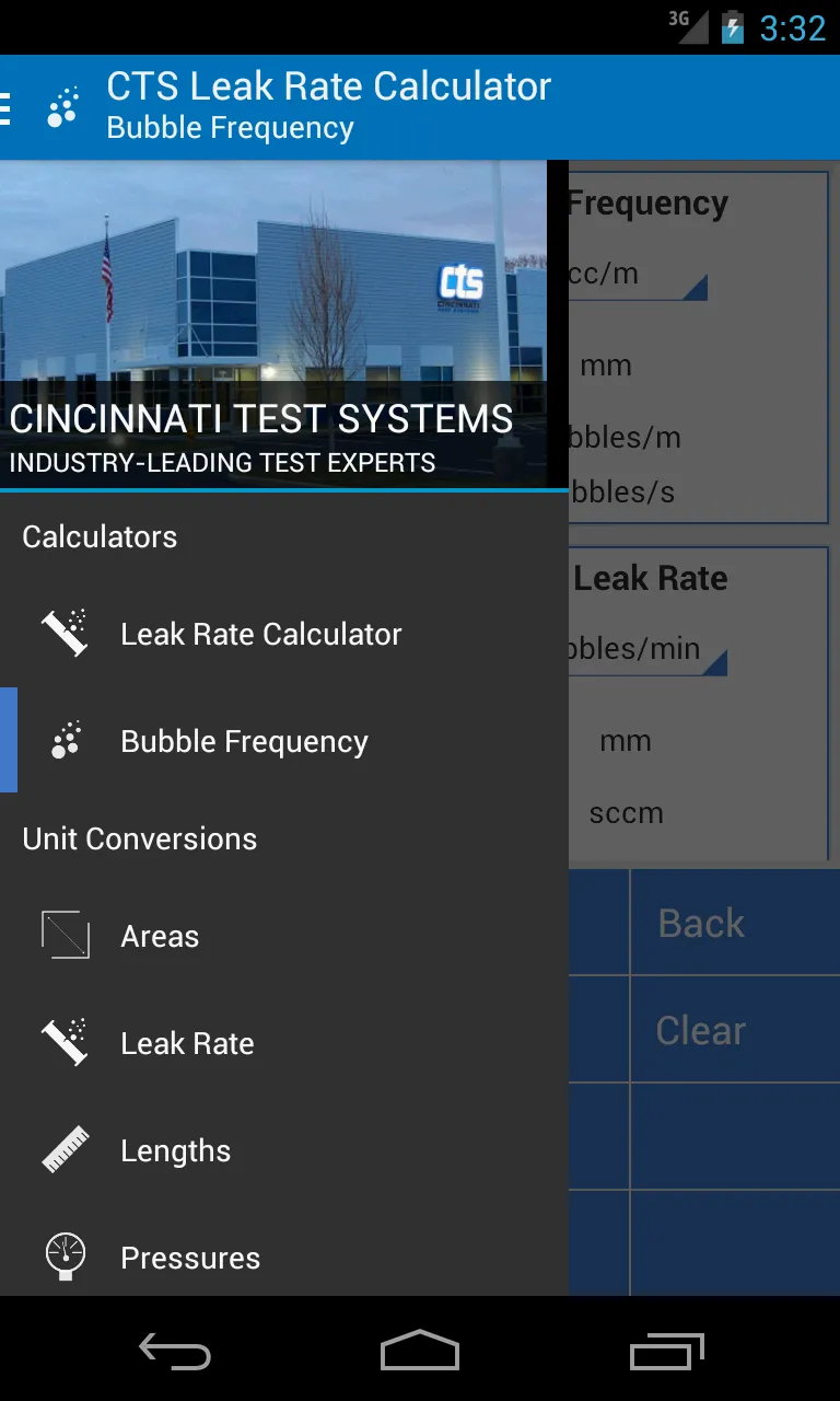 CTS Leak Rate Calculator | Indus Appstore | Screenshot