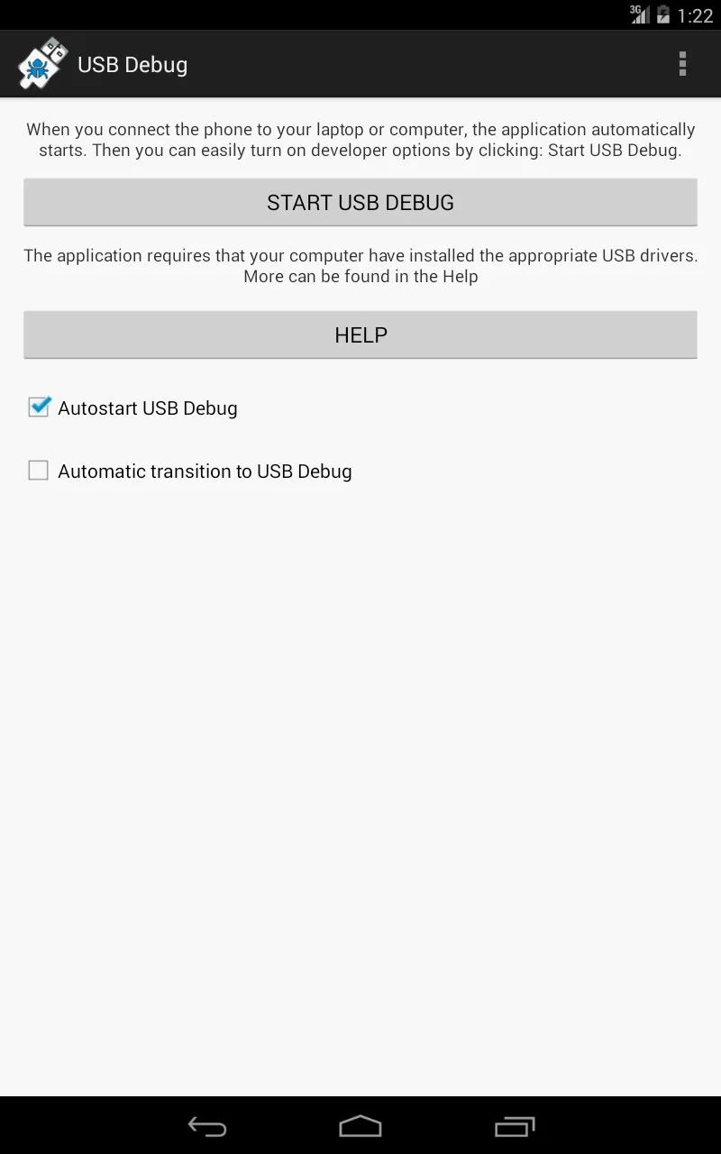 USB Debug | Indus Appstore | Screenshot