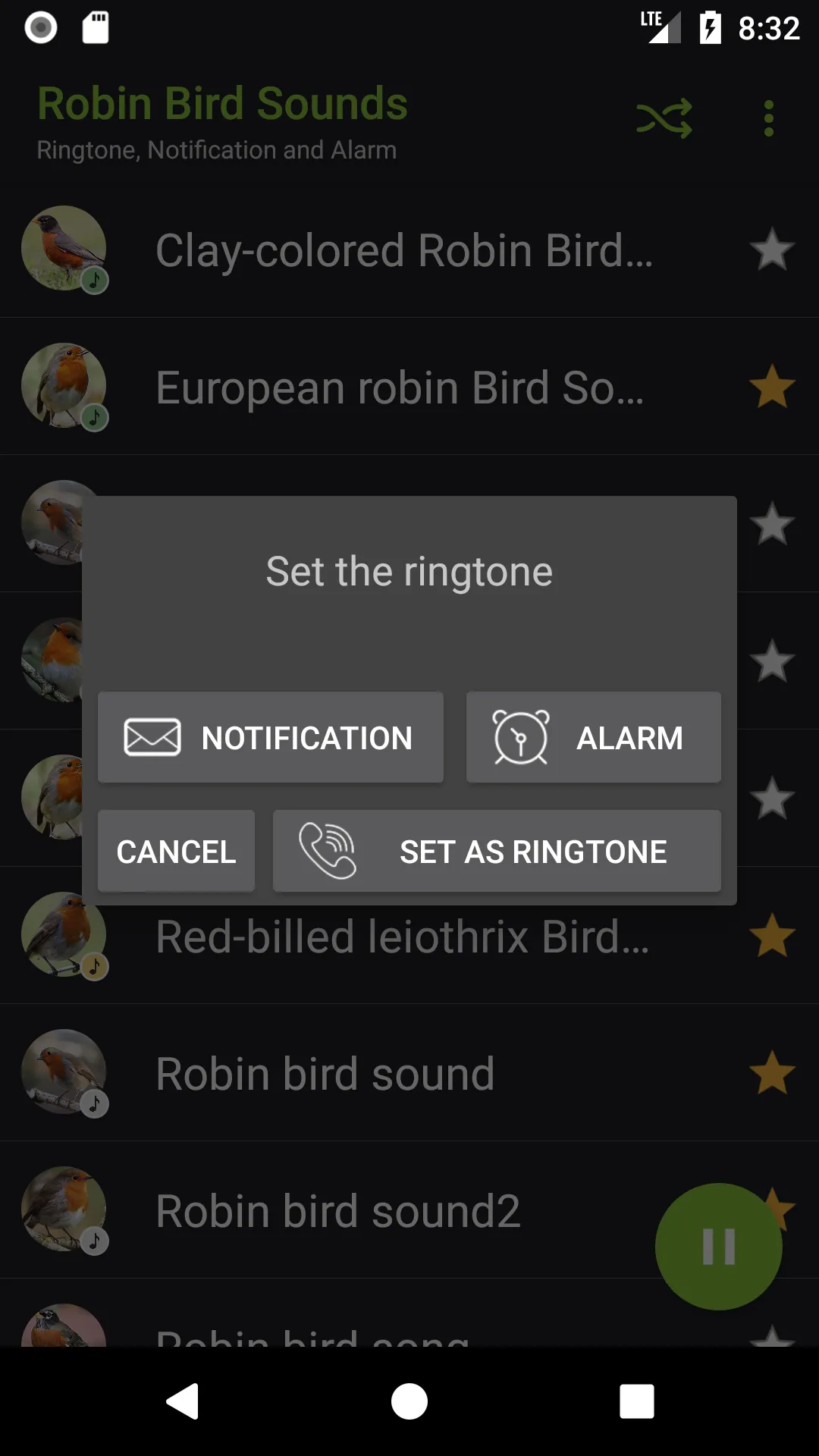 Robin Bird Sounds | Indus Appstore | Screenshot