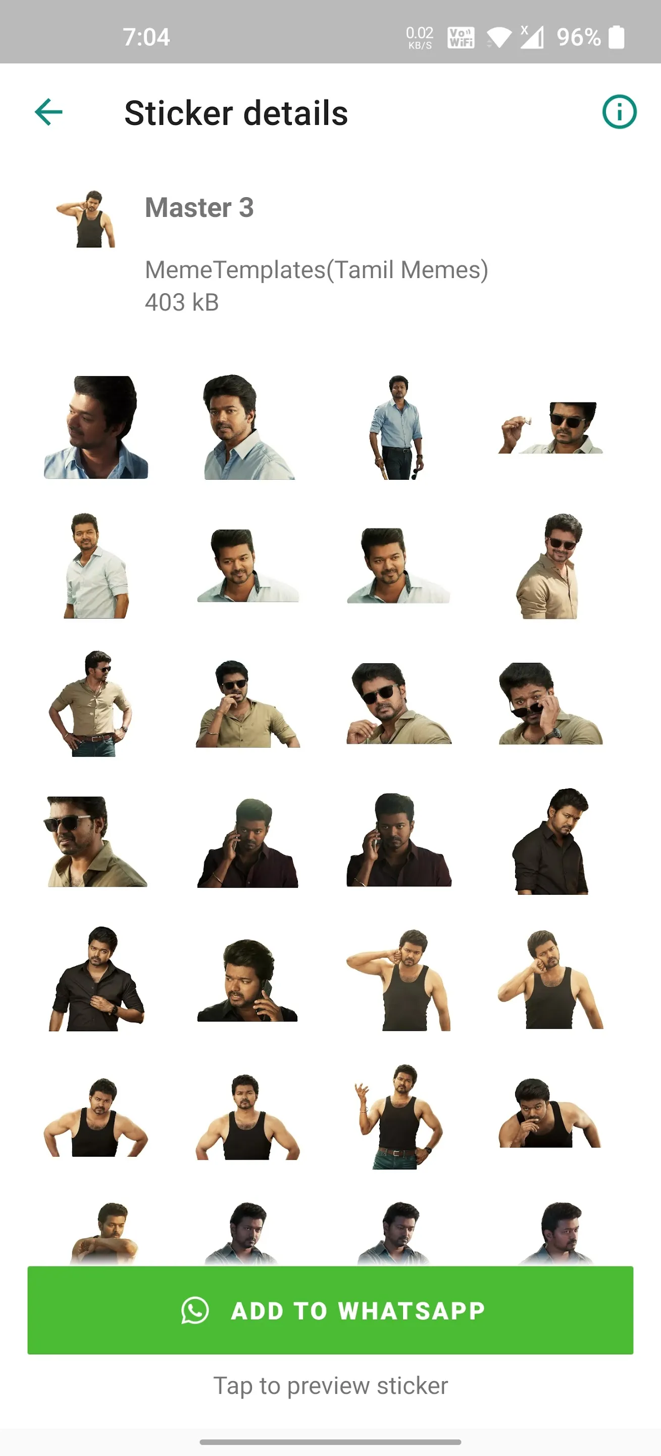 Vijay's Master Stickers | Indus Appstore | Screenshot