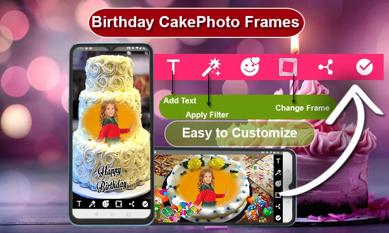 Birthday Cake Photo Editor | Indus Appstore | Screenshot