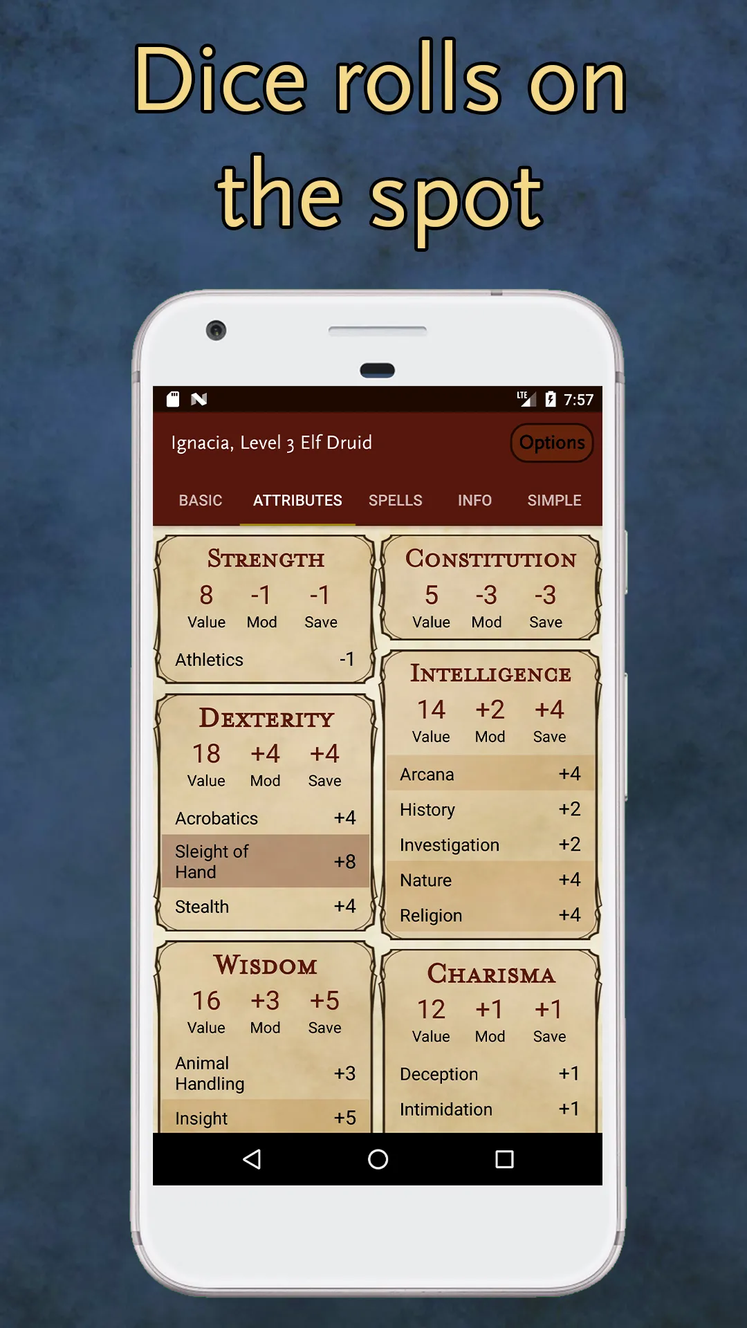 5e Character Sheet | Indus Appstore | Screenshot