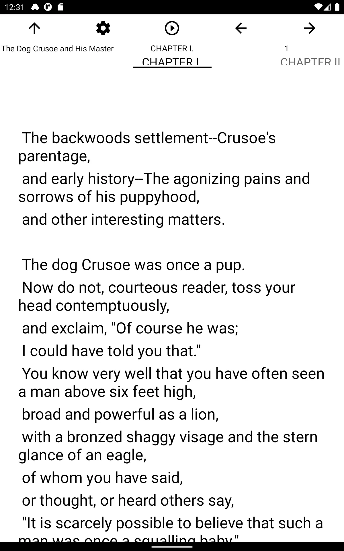 Book, The Dog Crusoe and His M | Indus Appstore | Screenshot