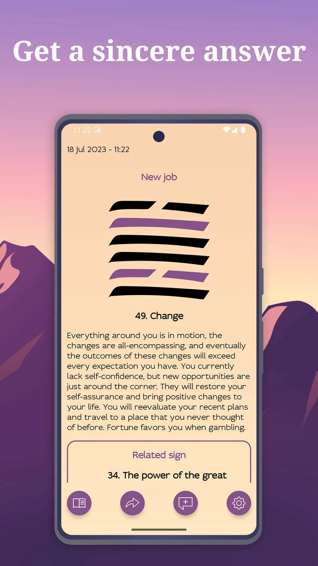 The Book of Changes (I-Ching) | Indus Appstore | Screenshot