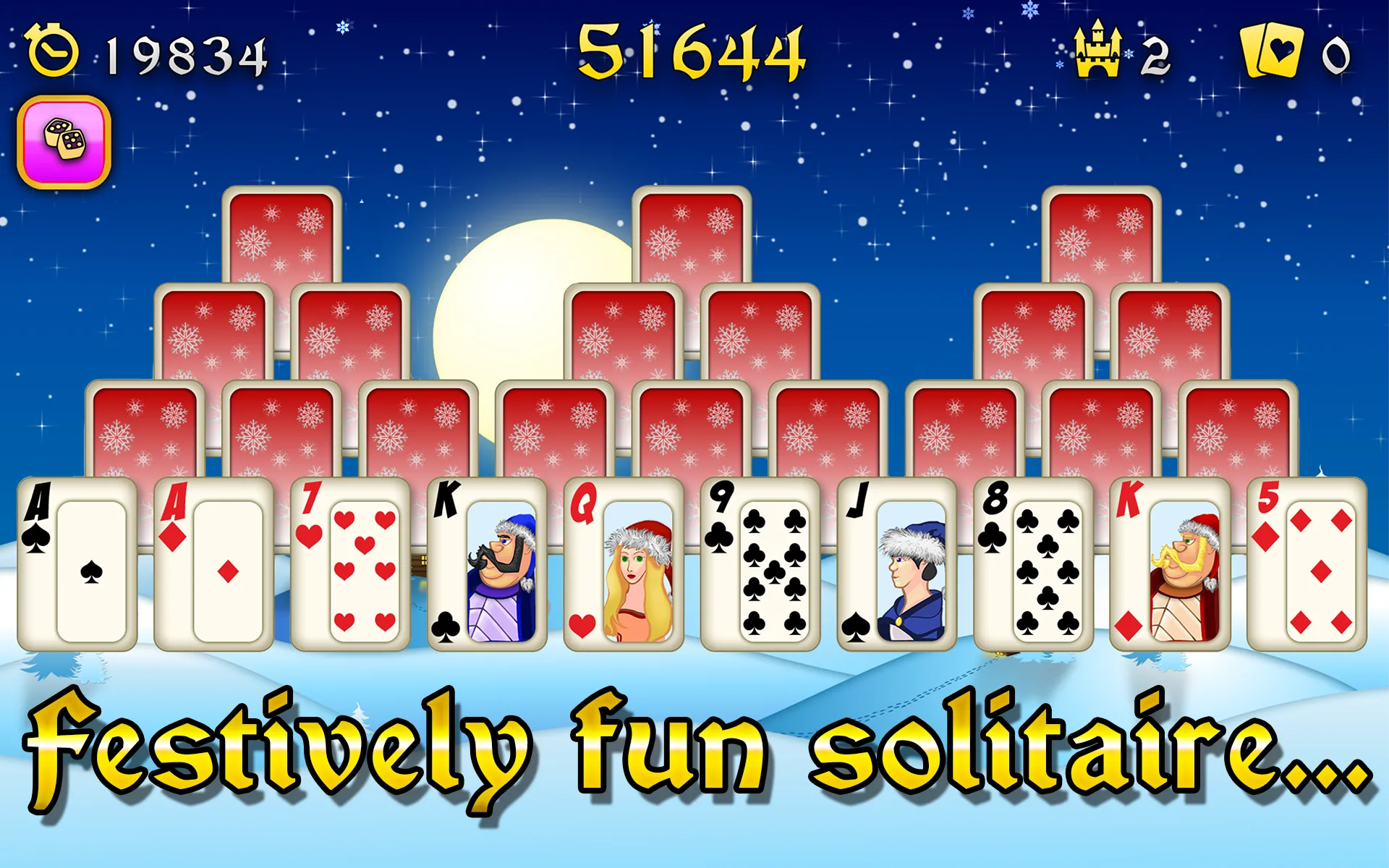 Christmas Solitaire Tri-Peaks | Indus Appstore | Screenshot