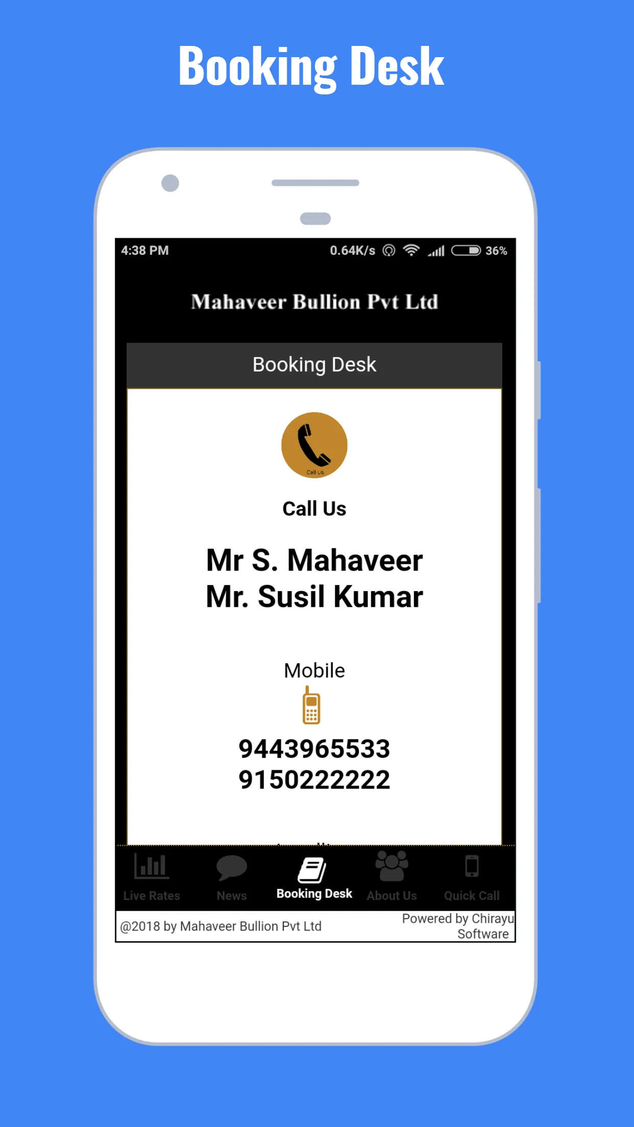 MB Spot- Mahaveer Bullion Pvt  | Indus Appstore | Screenshot