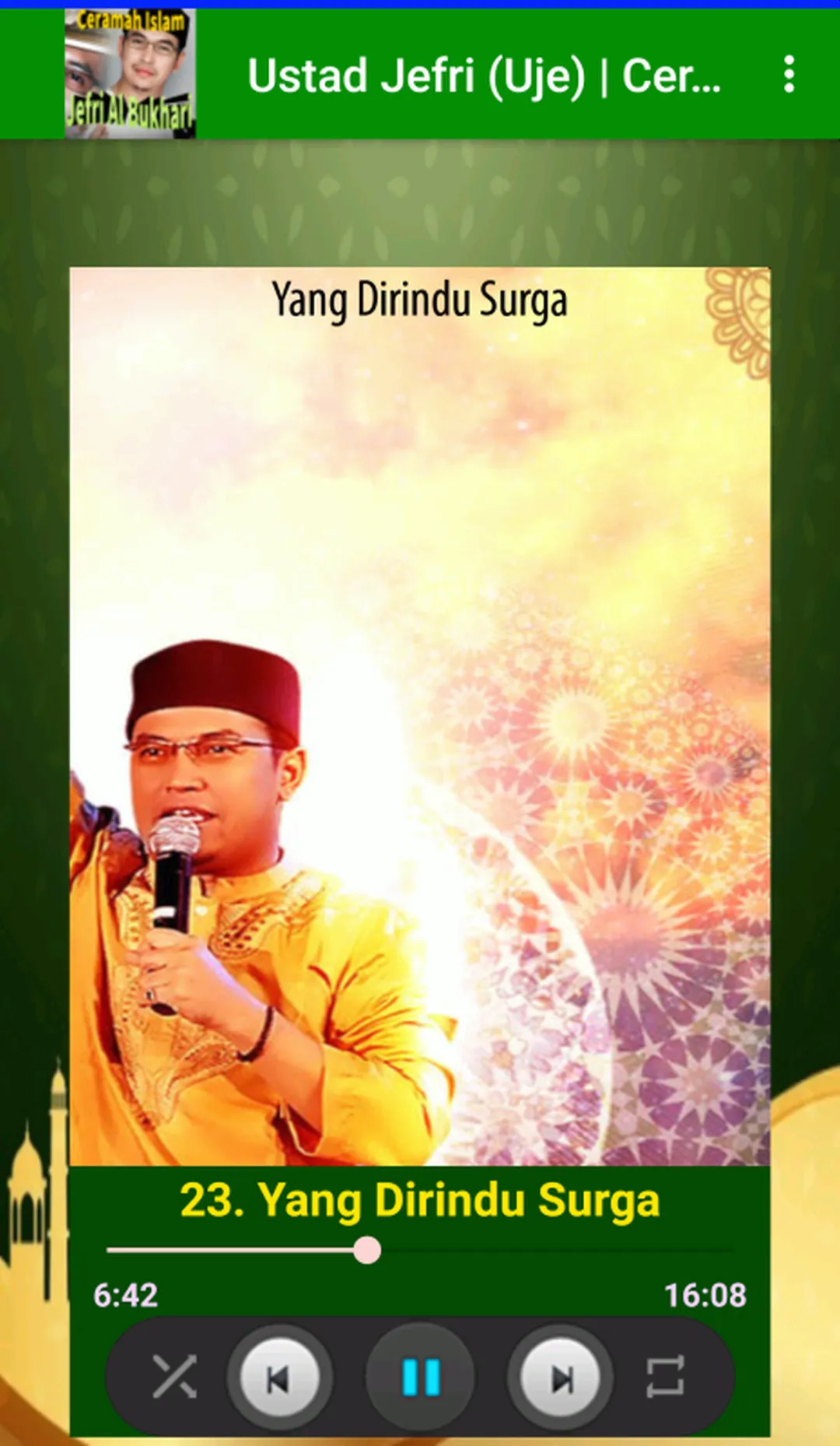 Ceramah Islam Ustad Jefri Uje | Indus Appstore | Screenshot