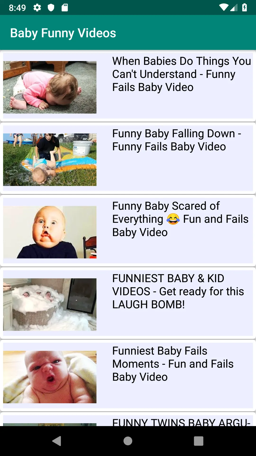 Baby Funny Videos | Indus Appstore | Screenshot