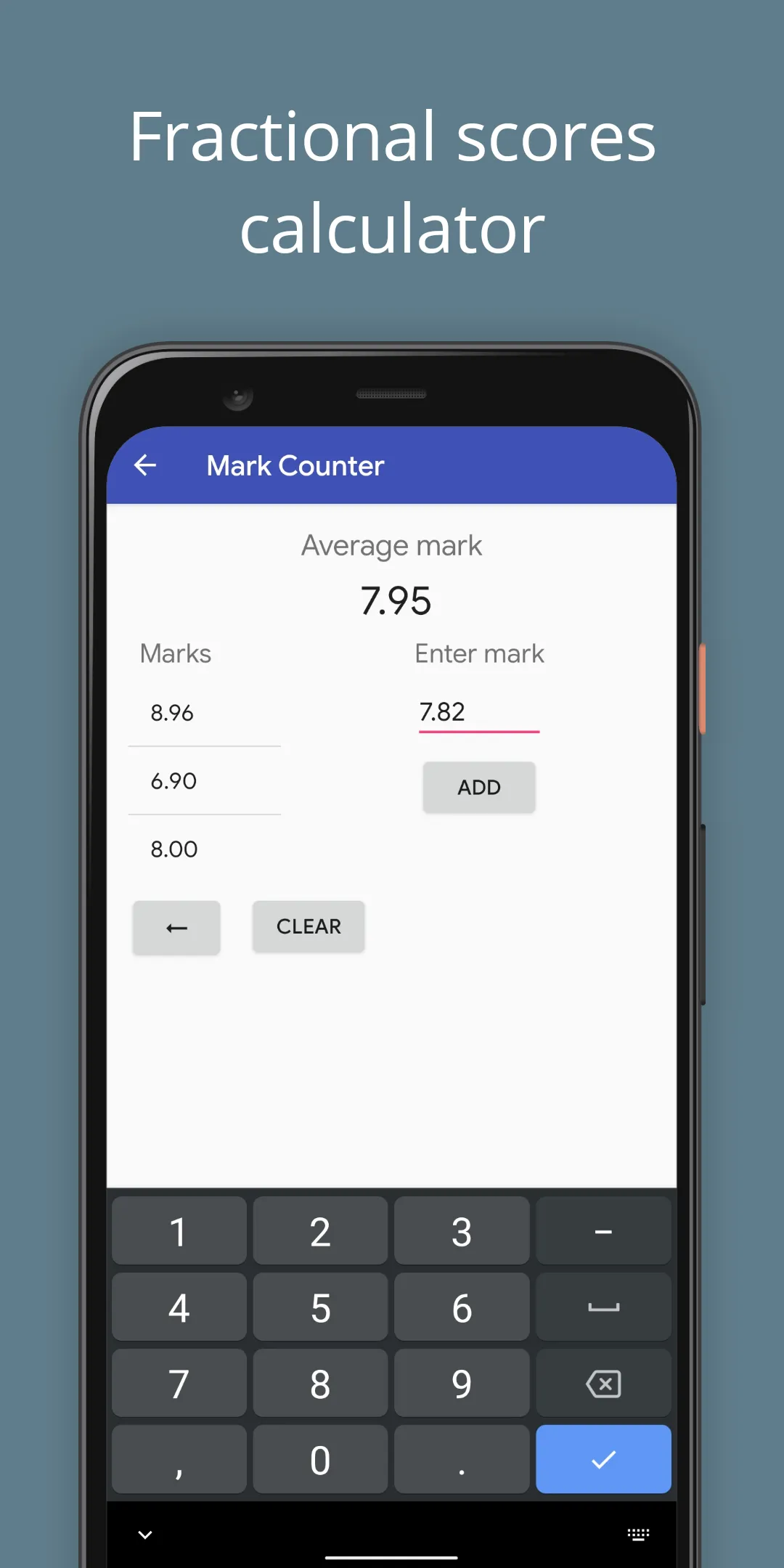 Mark Counter - Average mark | Indus Appstore | Screenshot