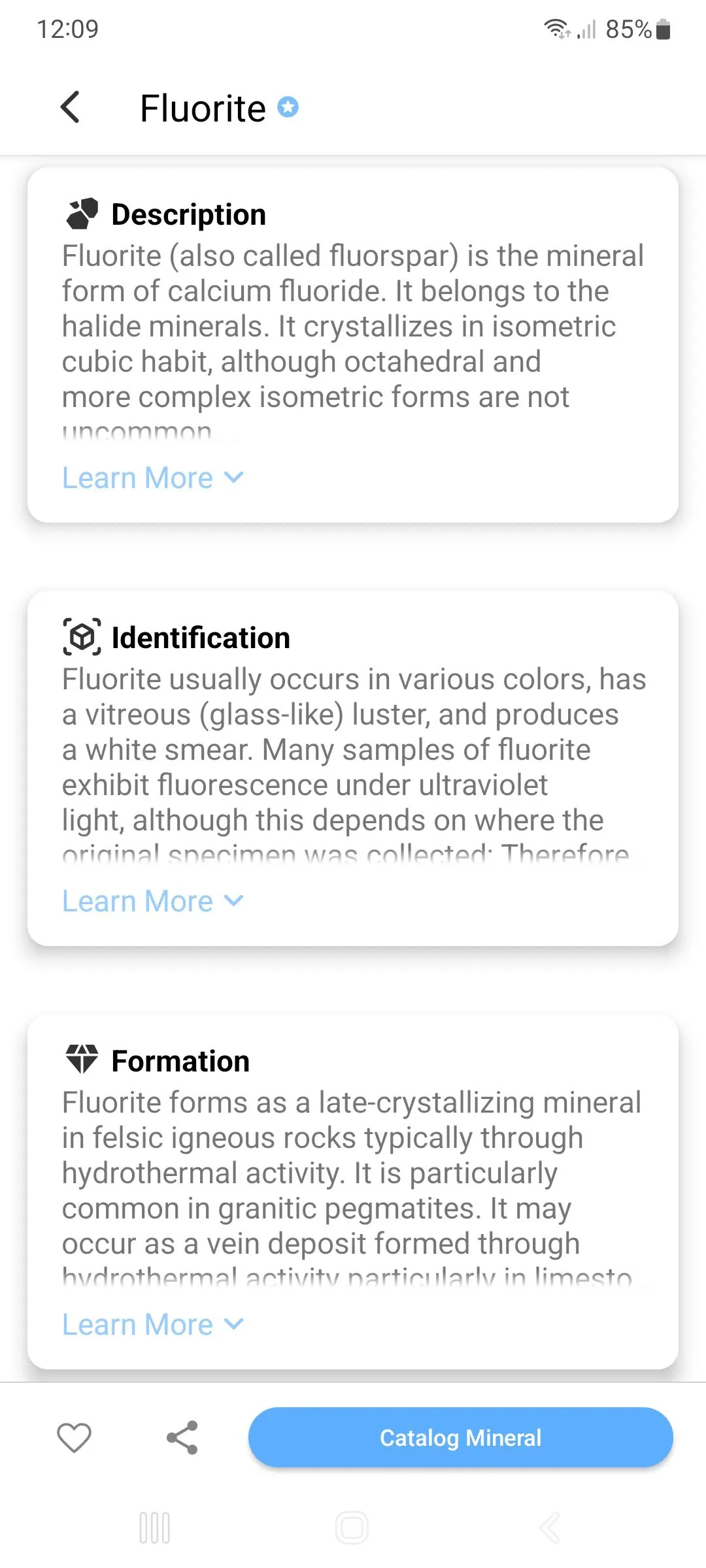 GeoCrystal: Minerals' Guide | Indus Appstore | Screenshot