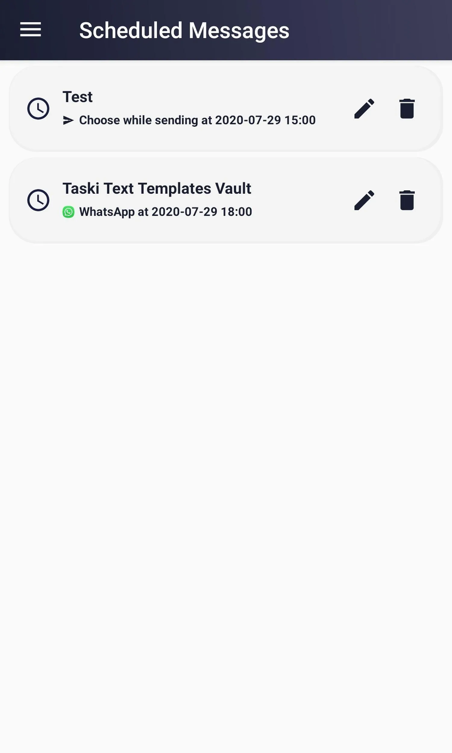 Taski Text Templates Vault | Indus Appstore | Screenshot