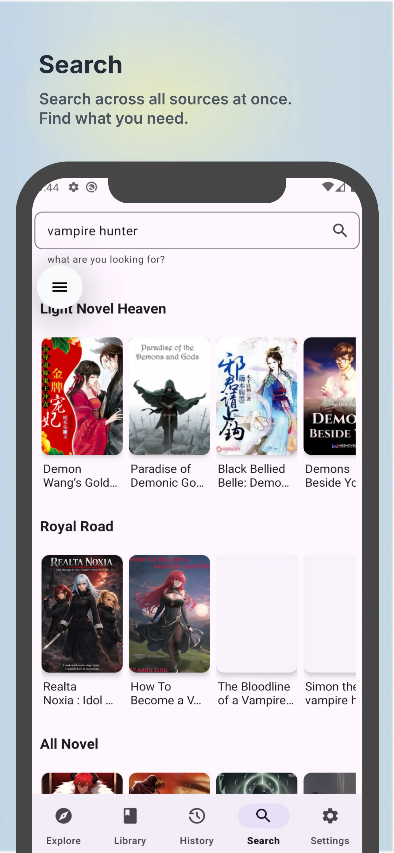 Ranobe Web Novels | Indus Appstore | Screenshot